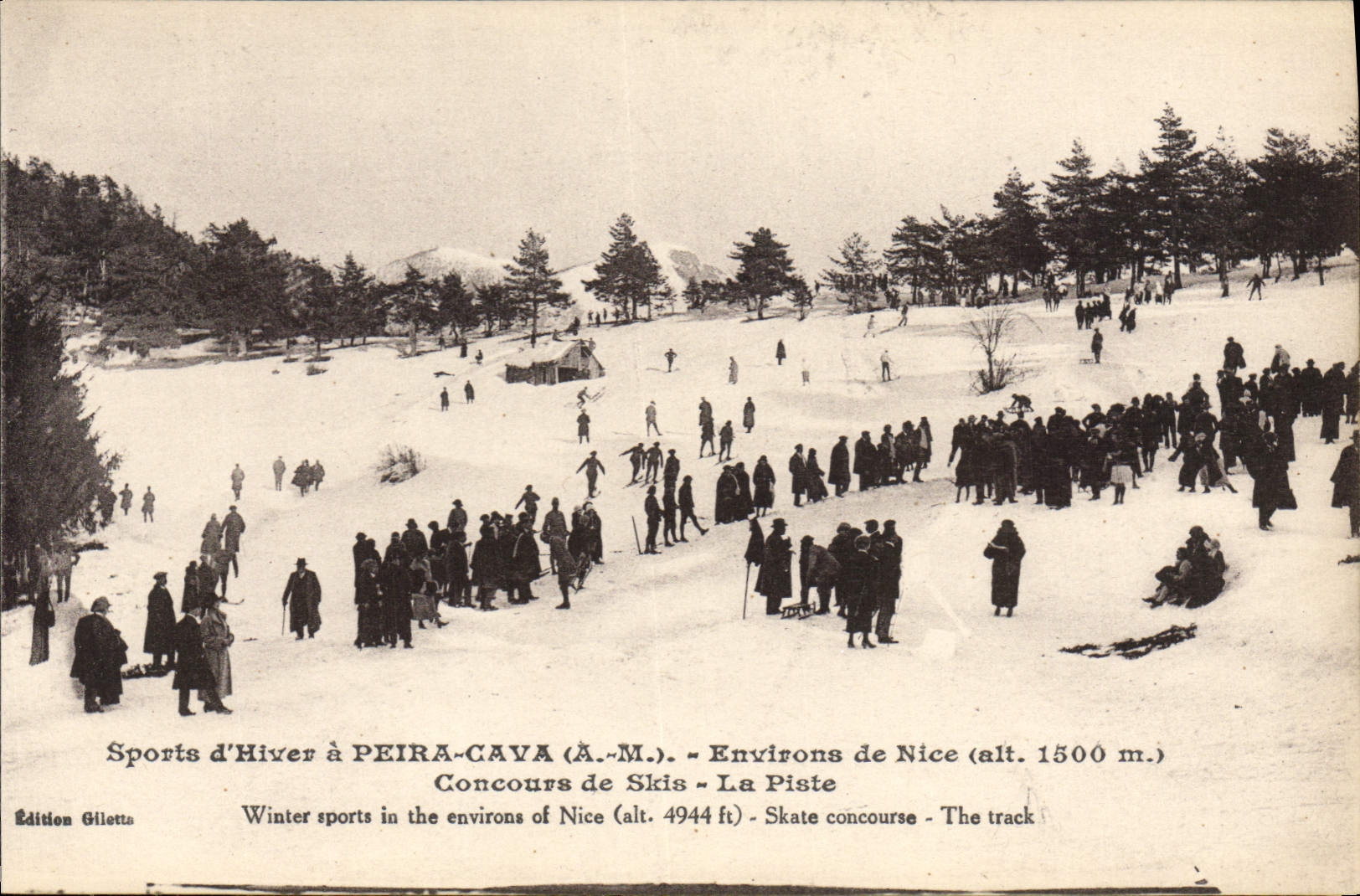 CPA Sports d'Hiver a Peira Cava Environs de Nice