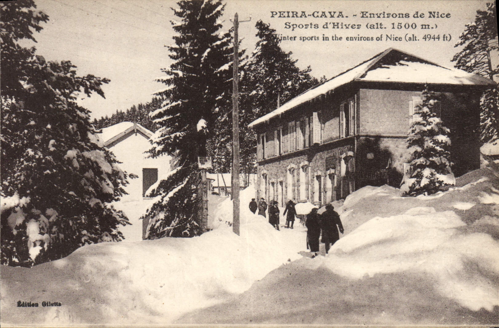 CPA Peira Cava Environs de Nice Sports d'Hiver