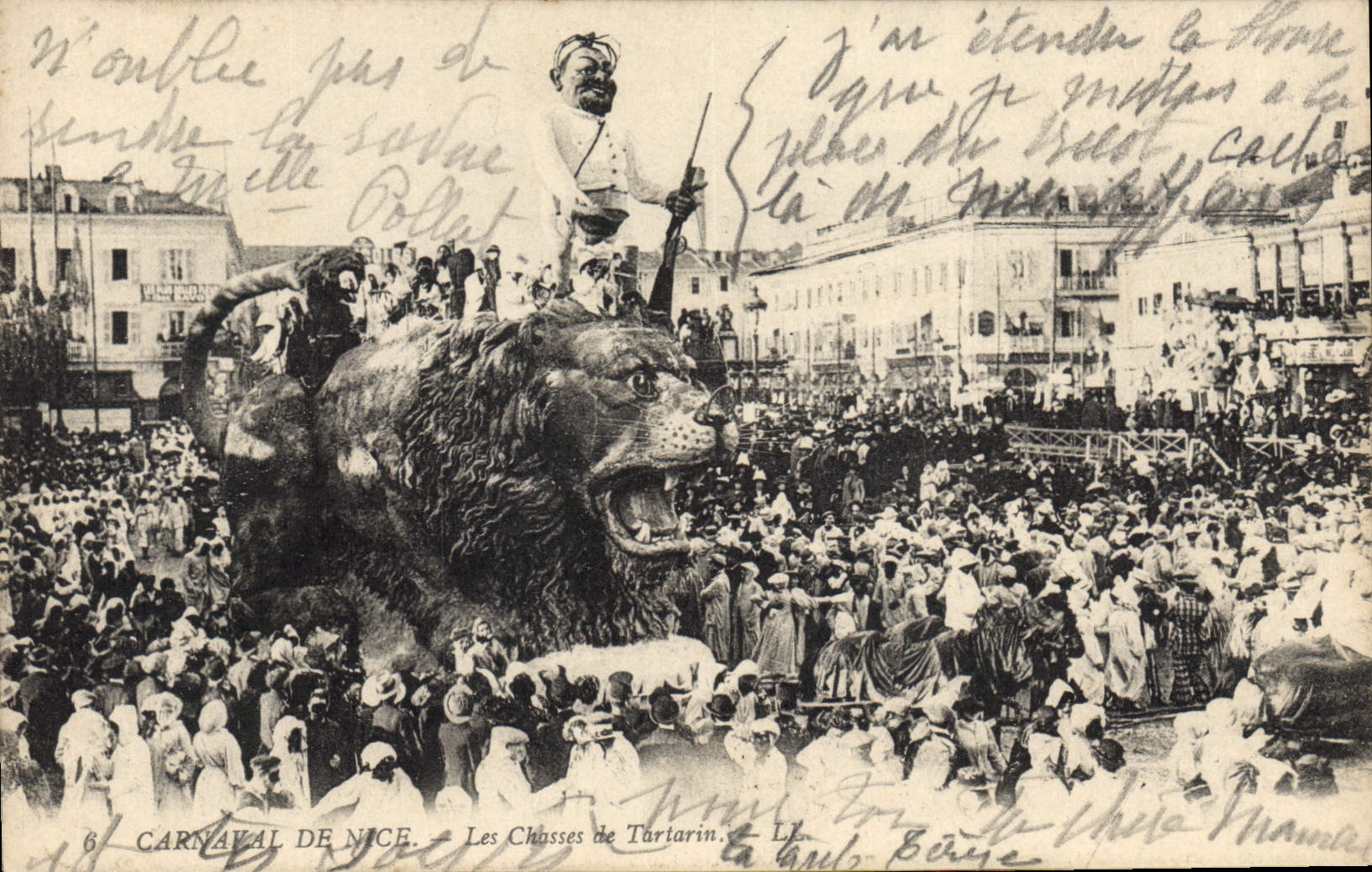 CPA Carnaval de Nice Les Chasses de Tartarin