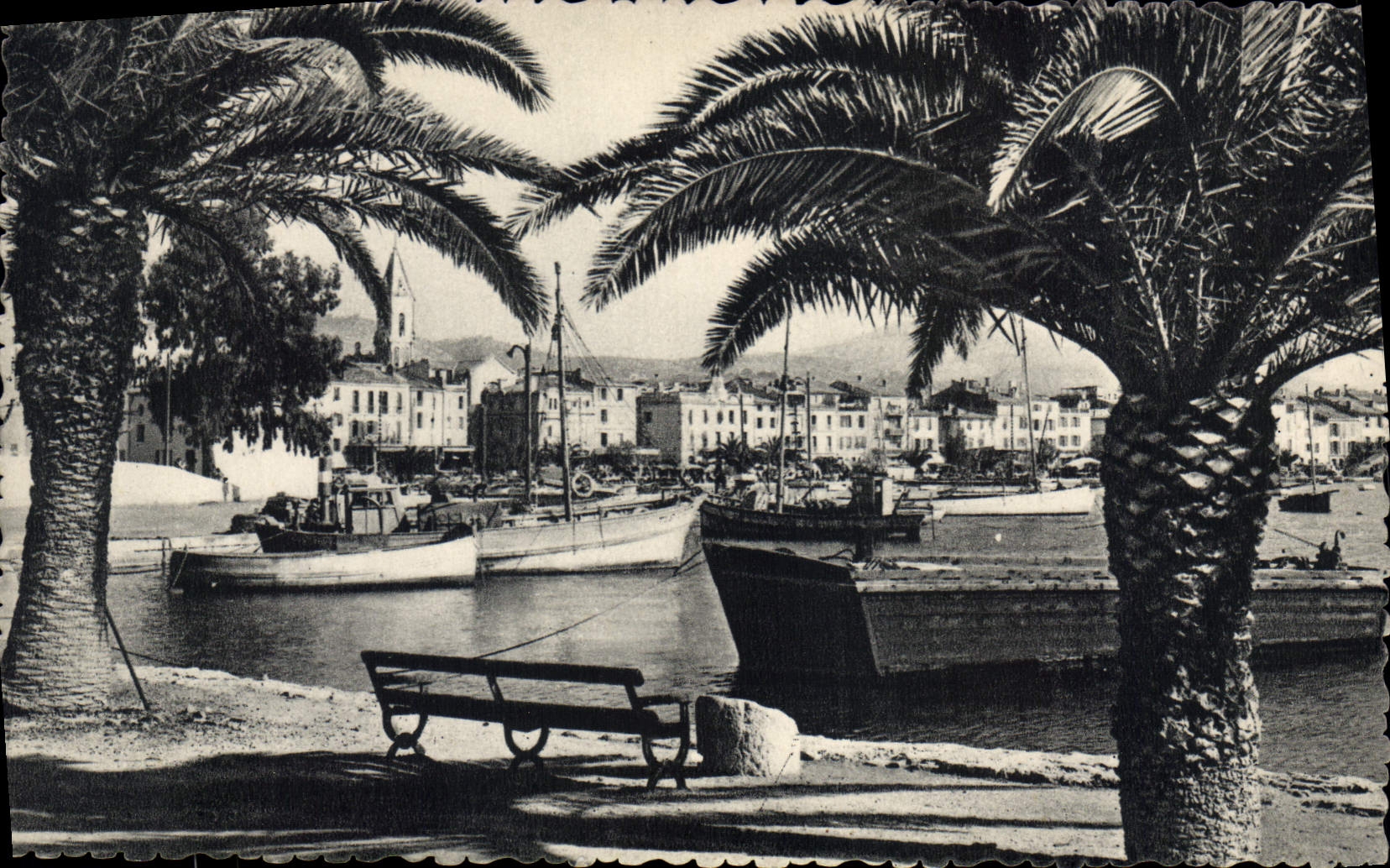 CPA Sanary sur mer un coin du port