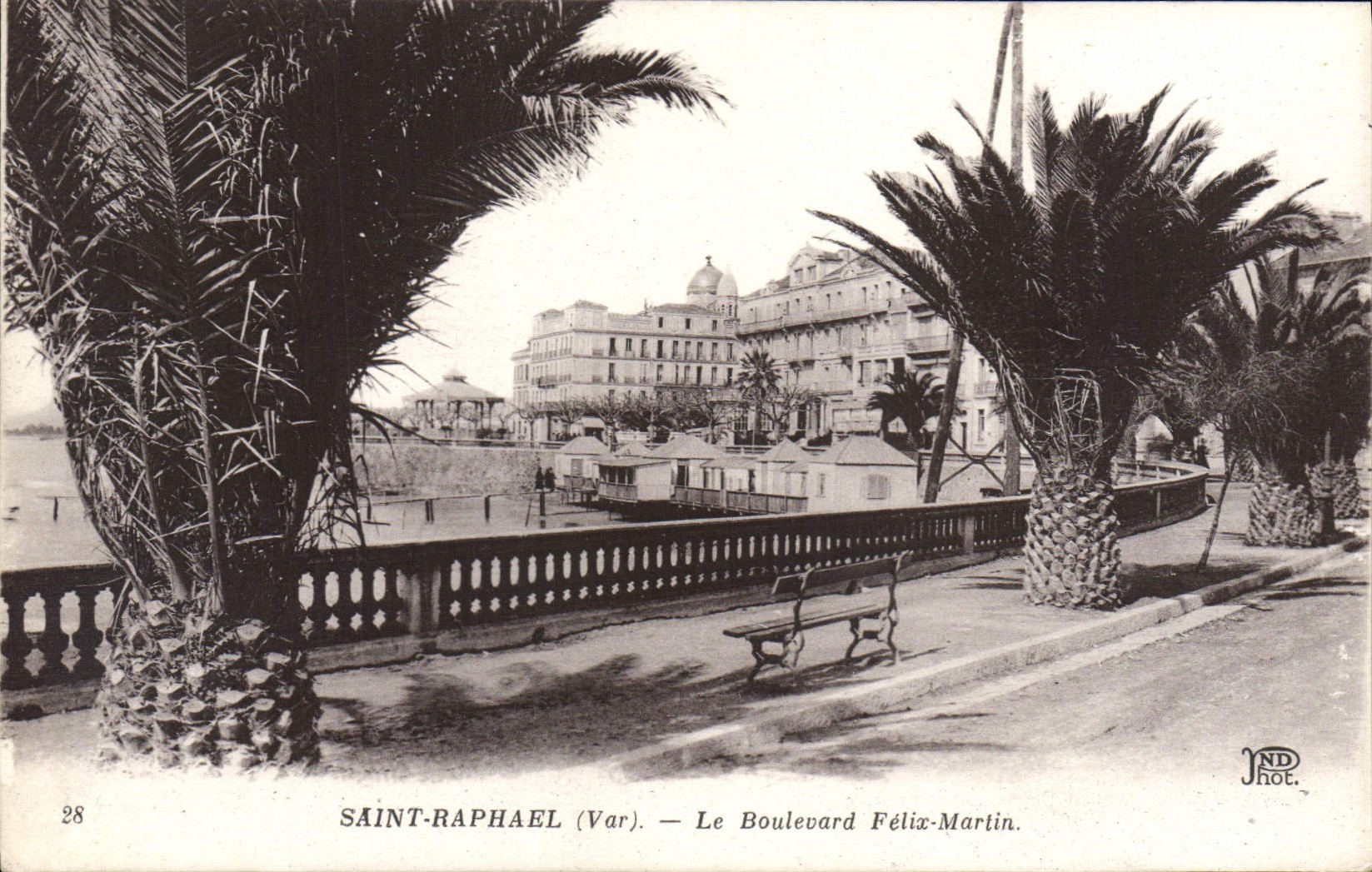 CPA Saint Raphael Le Boulevard Felix Martin