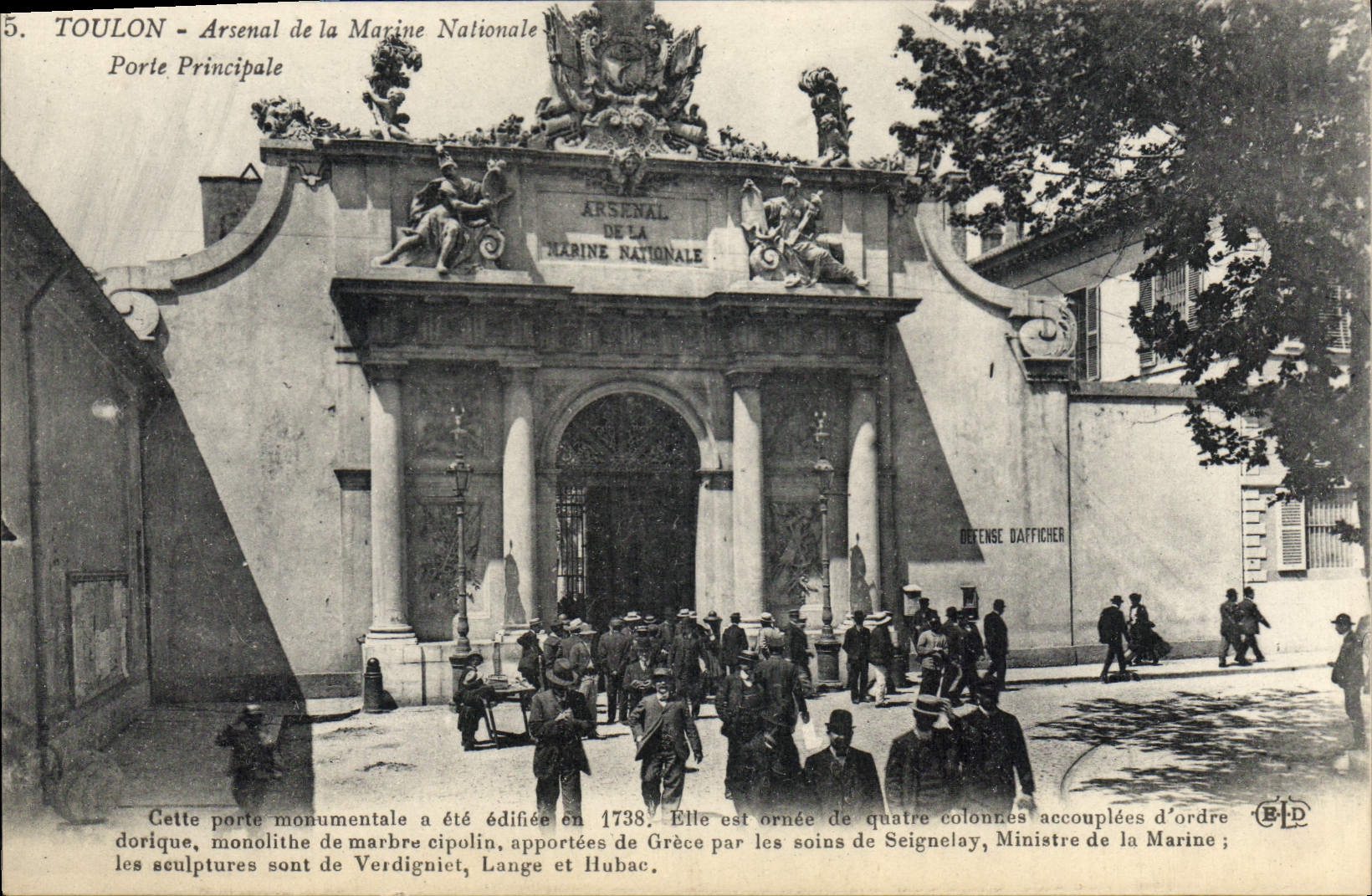 CPA Toulon Arsenal de la Marine National Porte principale