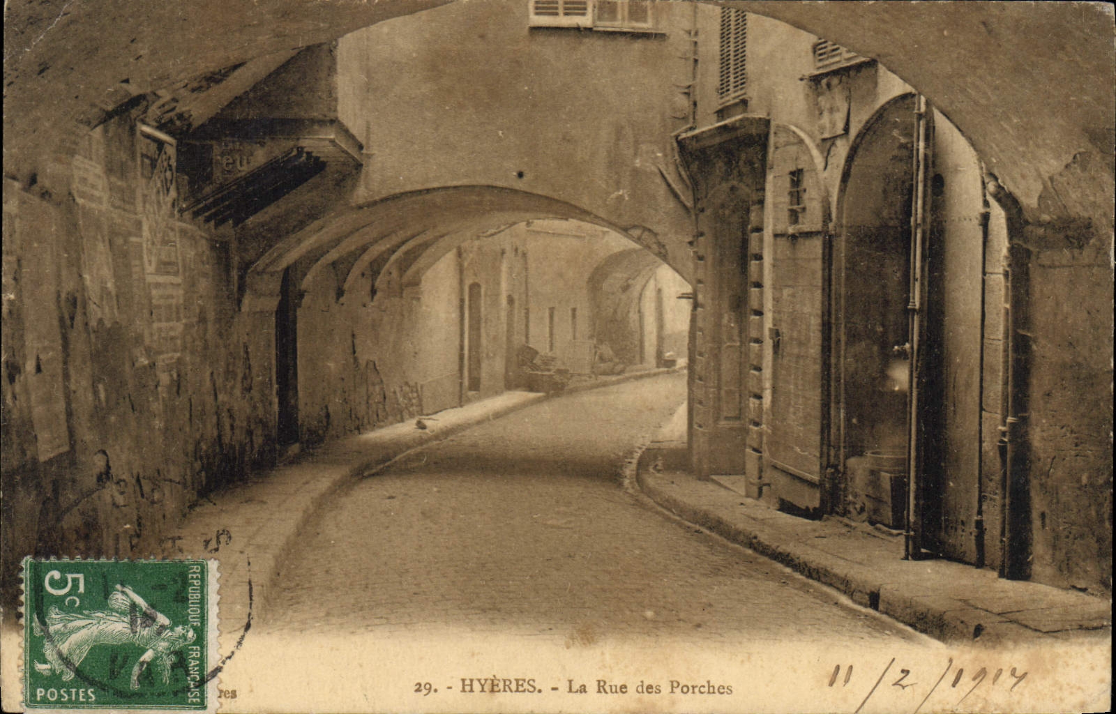 CPA Hyeres La rue des Porches