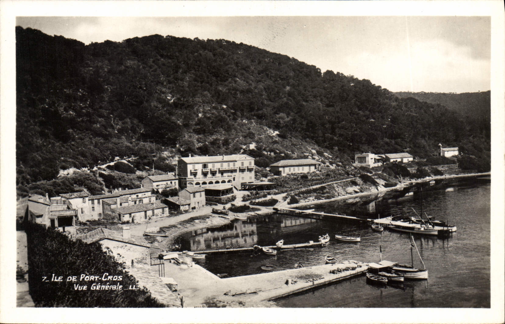 CPA Ile de port Cros vue generale 