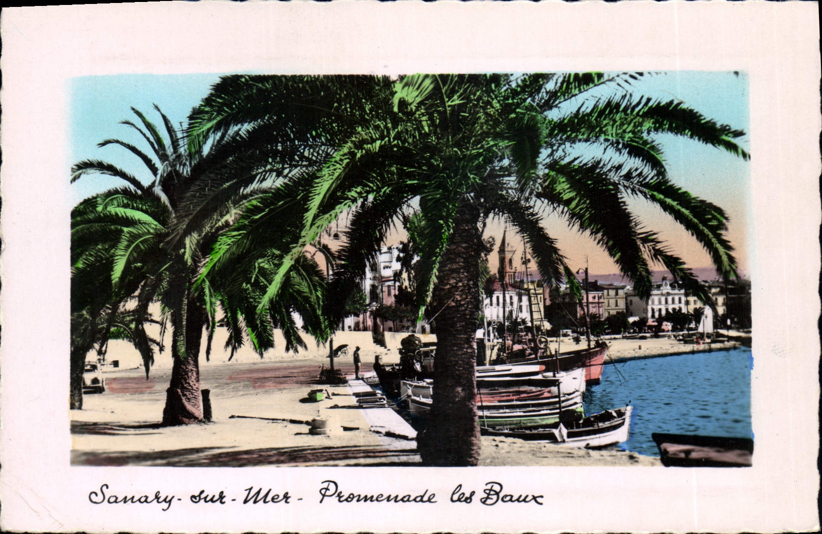 CPA la Cote d'Azur Sanary sur Mer Promenade les Baux