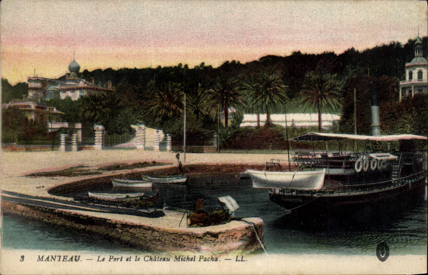 CPA Manteau Le Port et le Chateau Michel Pacha