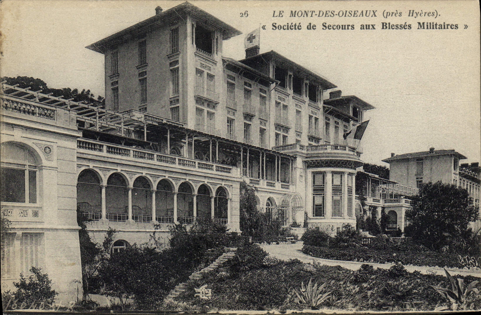 CPA Le Mont des Oiseaux pres Hyeres societe de Secours aux Blesses Militaires