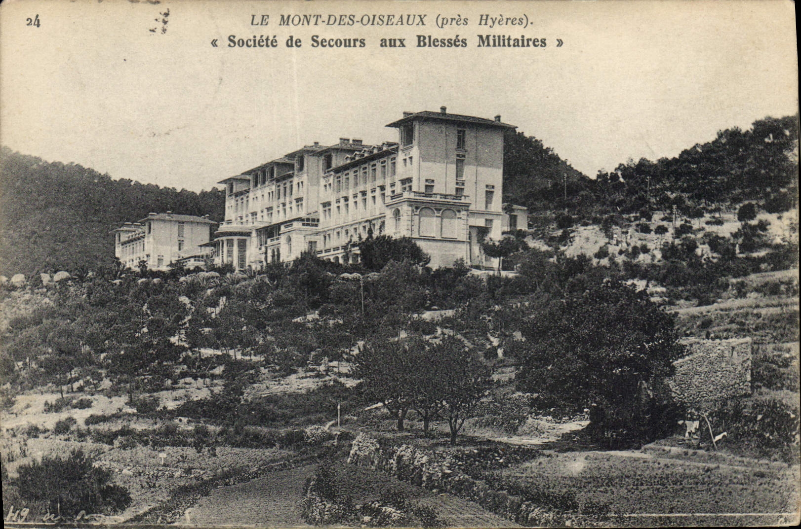 CPA Le Mont des Oiseaux pres Hyeres societe de Secours aux Blesses Militaires
