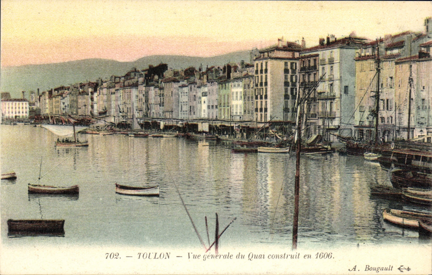 CPA Toulon Vue generale du Quai construit en 1606