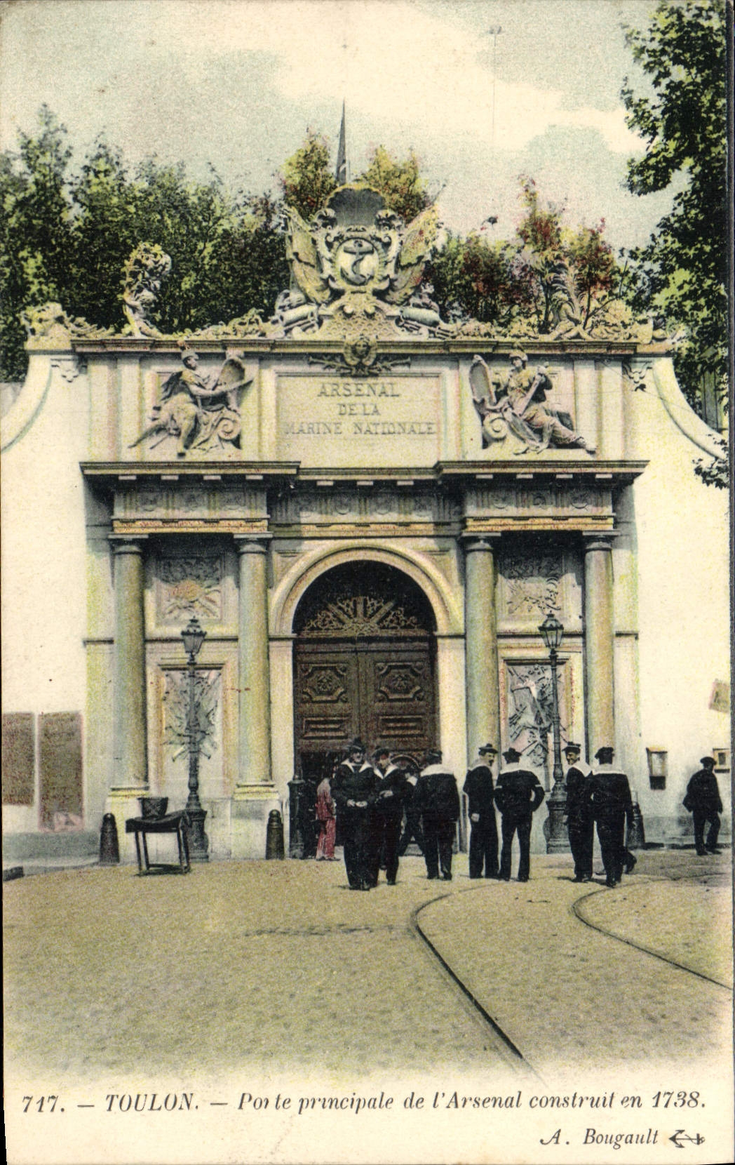 CPA Toulon Porte pricipale de l'Arsenal construit en 1738