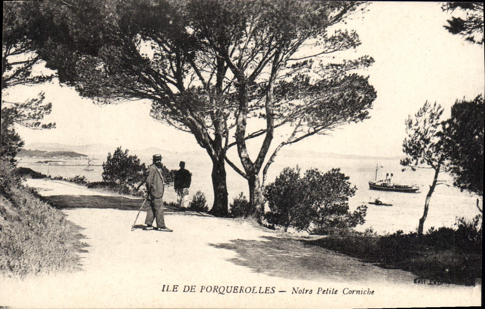 CPA Ile de Porquerolles Notre Petite Corniche