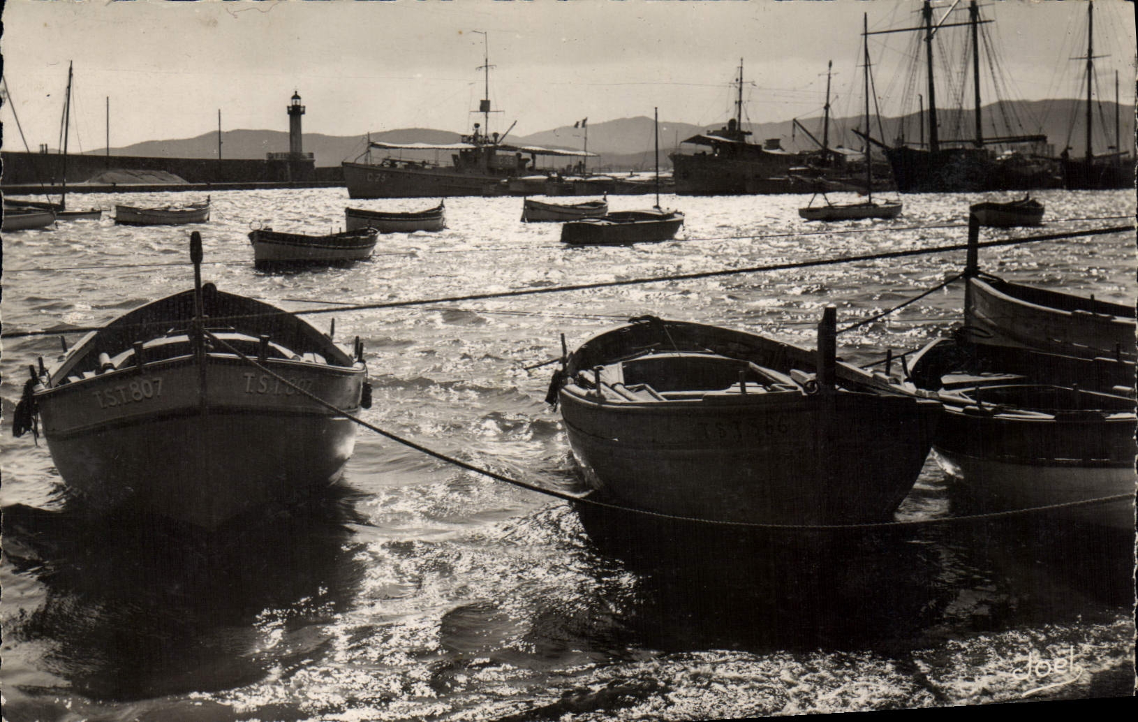 CPA La Cote d'Azur St Rapahel Var Contre jour sur le Port 
