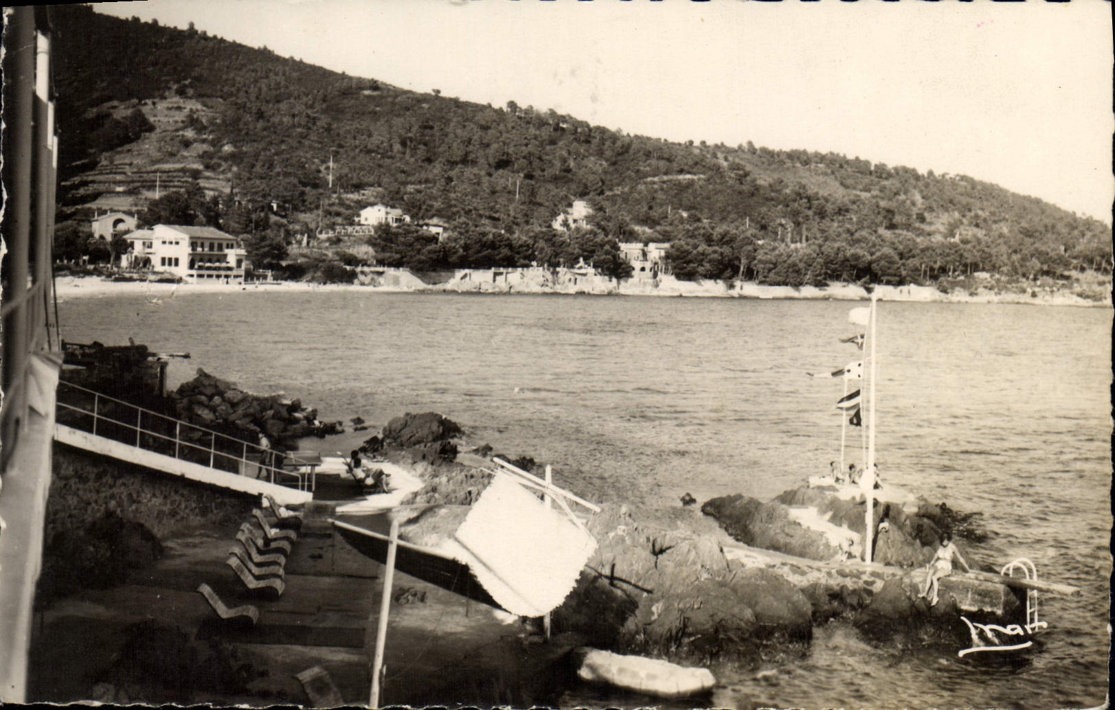 CPA Env du Lavandou Var Aiguebelle 