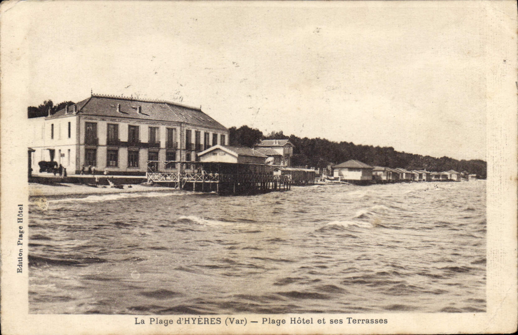 CPA La Plage d'Hyeres Var Plage Hotel et ses Terrasses 