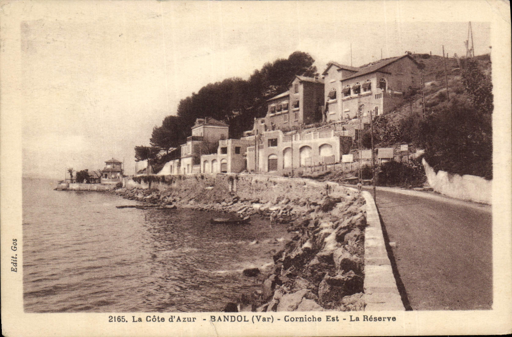 CPA La Cote d'Azur Bandol Var Corniche Est La Reserve