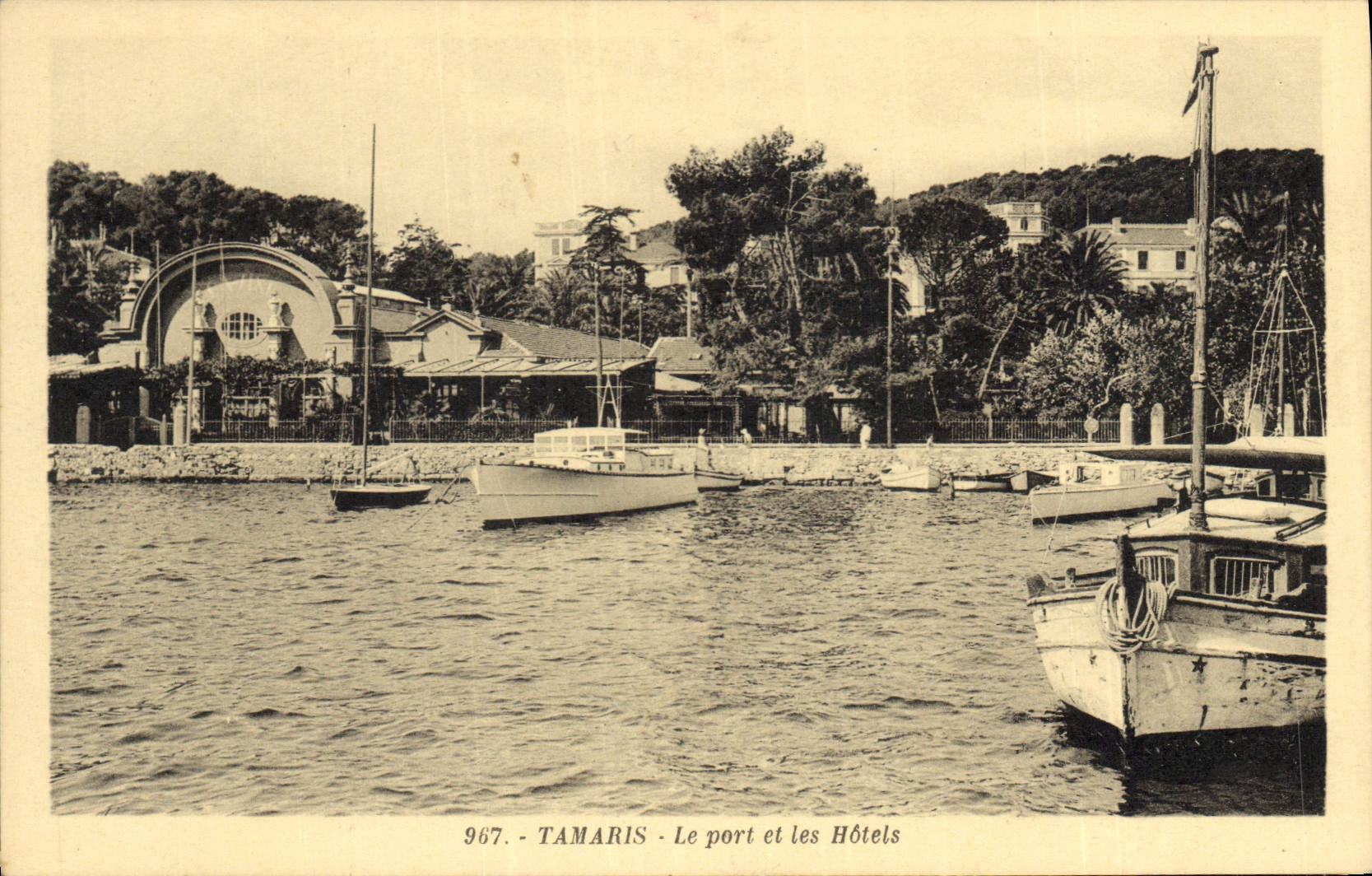 CPA Tamaris Le port et les Hotels 