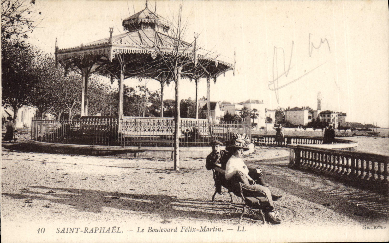 CPA Saint Raphael Le Boulevard Felix Martin 