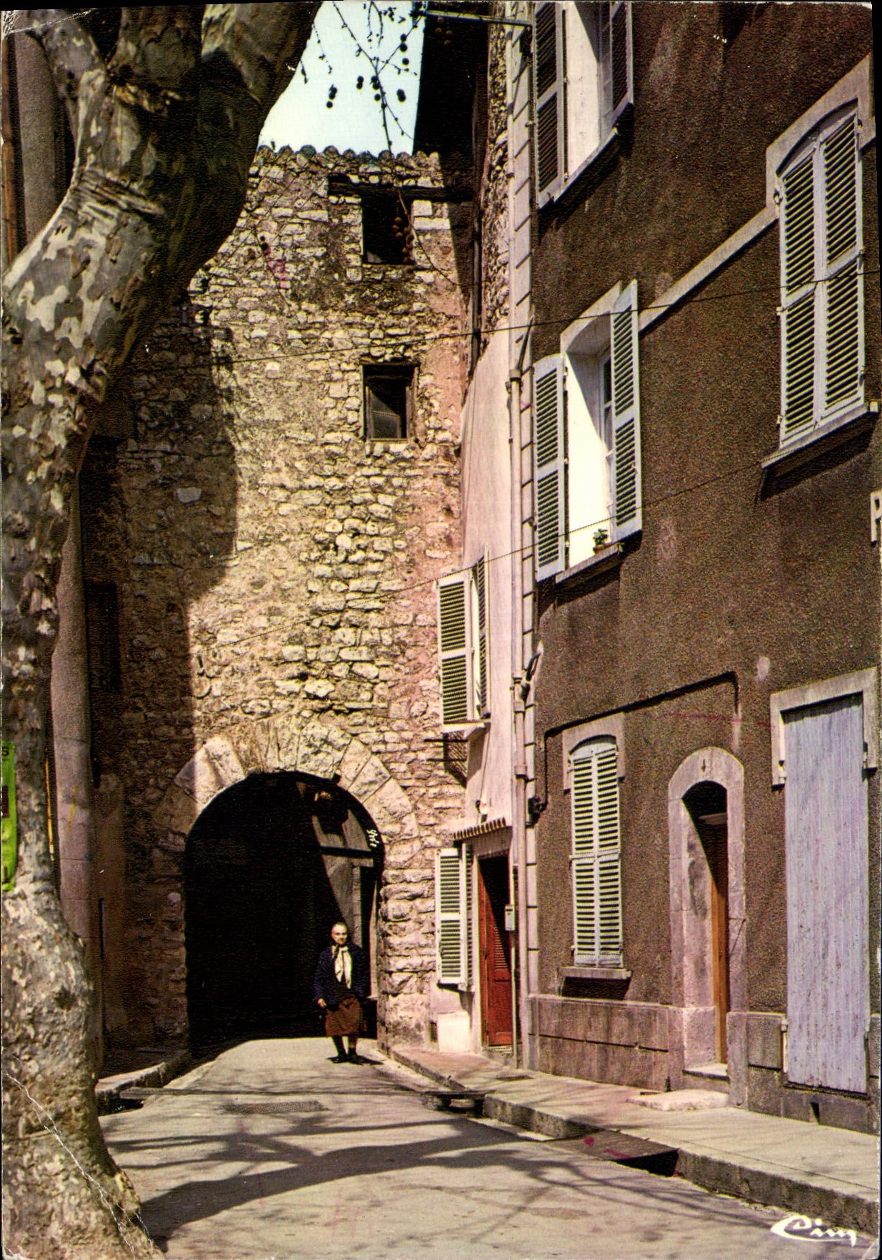 CPSM Pignans Var Rue de l'Eglise 