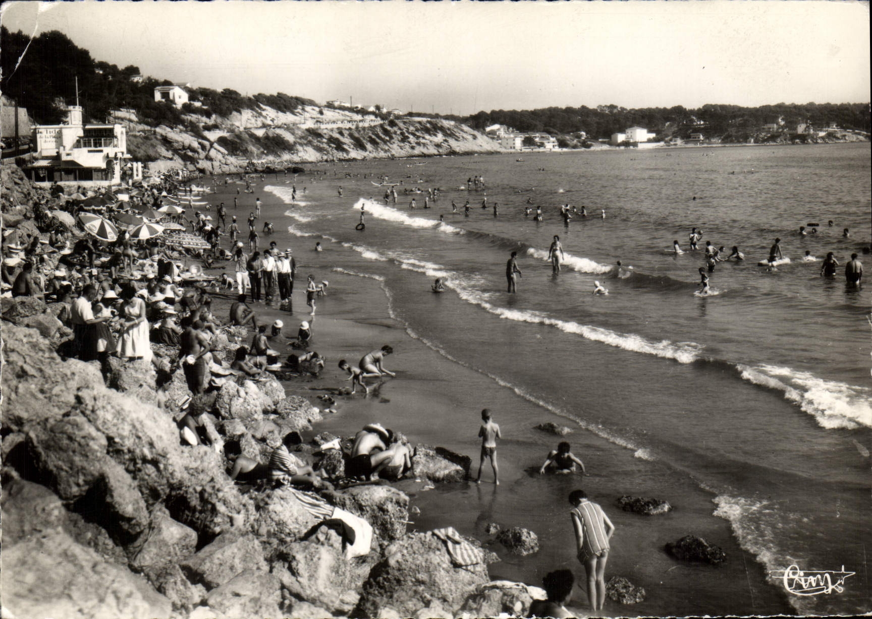 CPSM Cote d'Azur varoise Bandol Var La Plage Doree