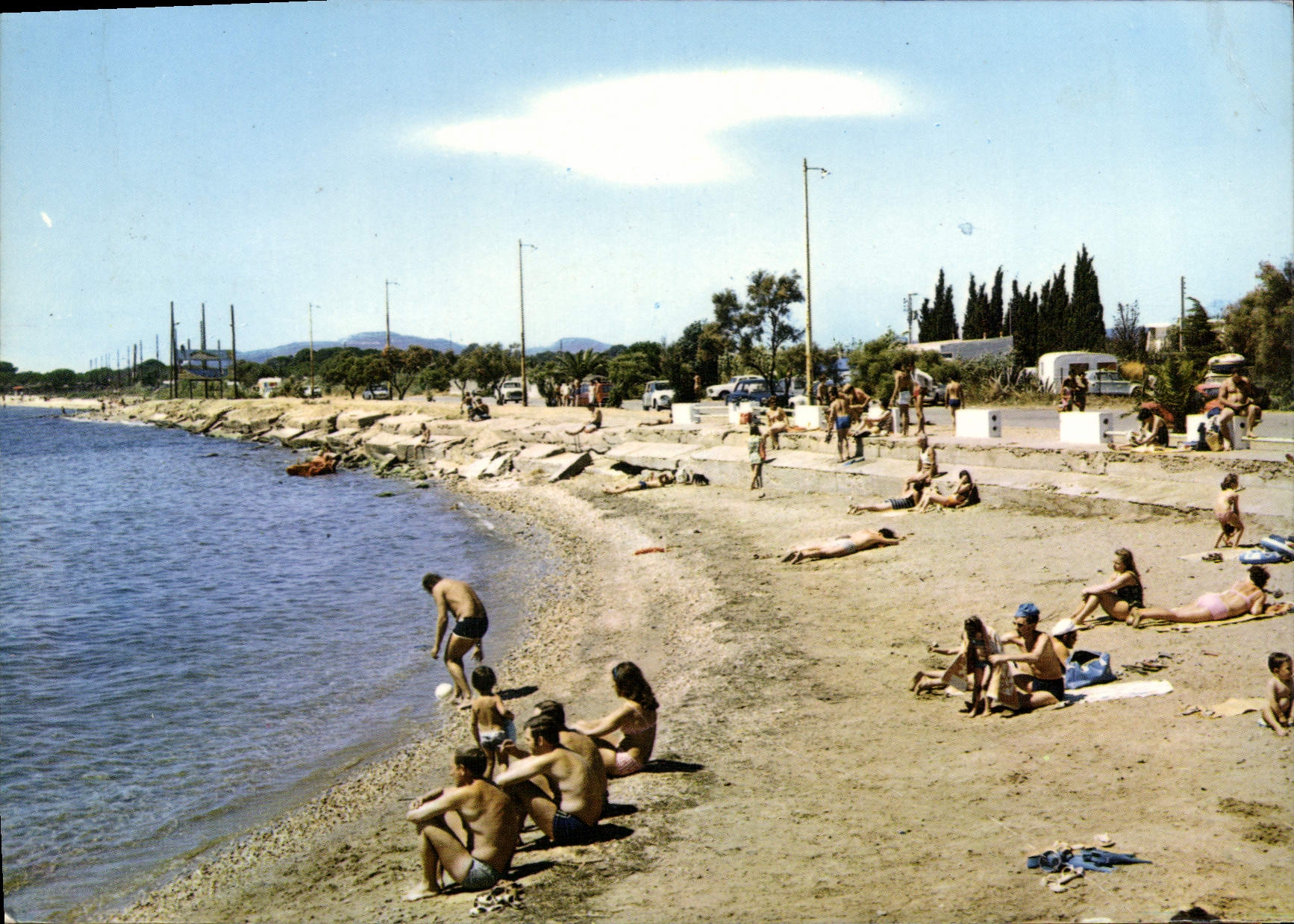 CPSM Lumiere et beaute de la Cote d'Azur La Londe les Maures La plage de Miratar 