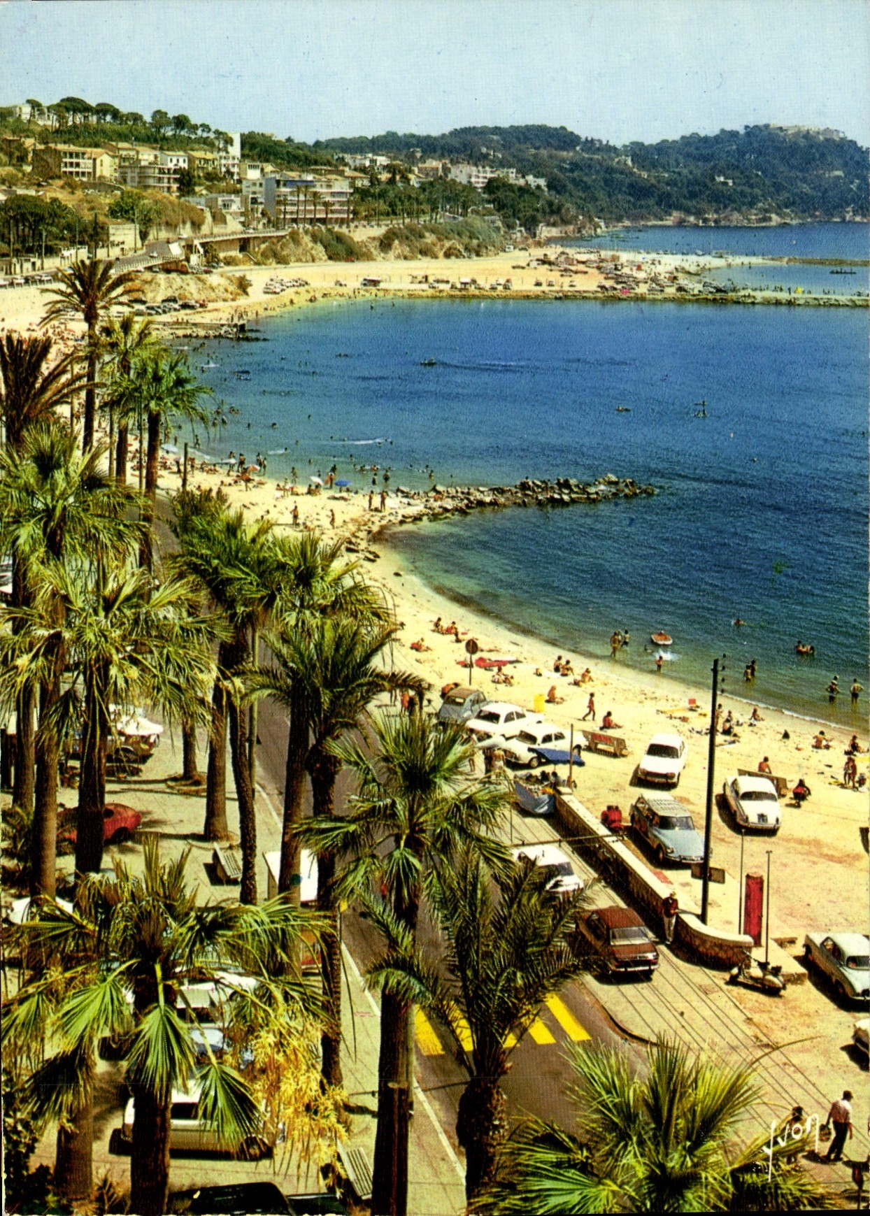 CPSM La Cote d'Azur miracle de la nature Toulon Var Plage du Mourillon 