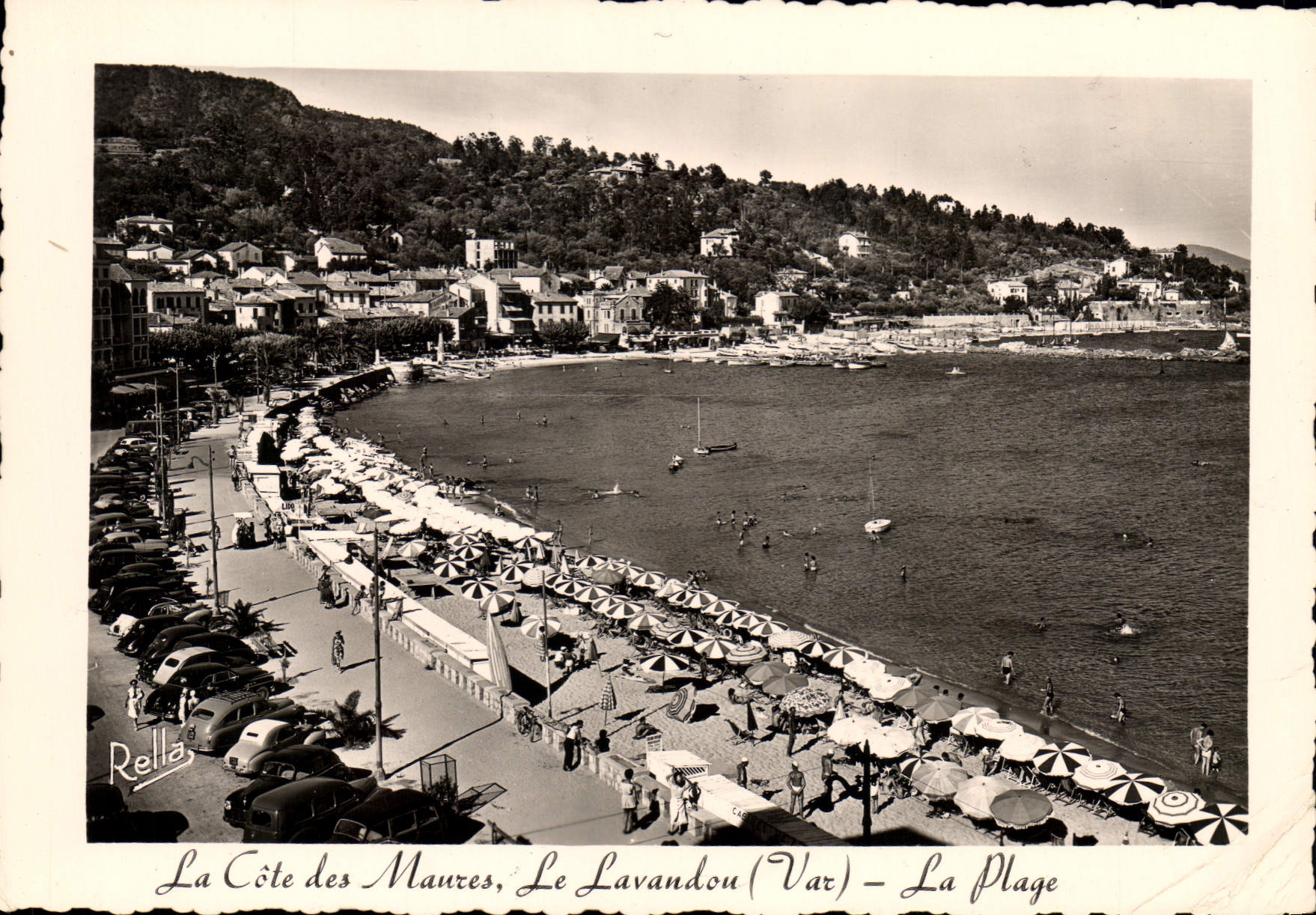CPSM La Cote des Maures Le Lavandou Var La Plage