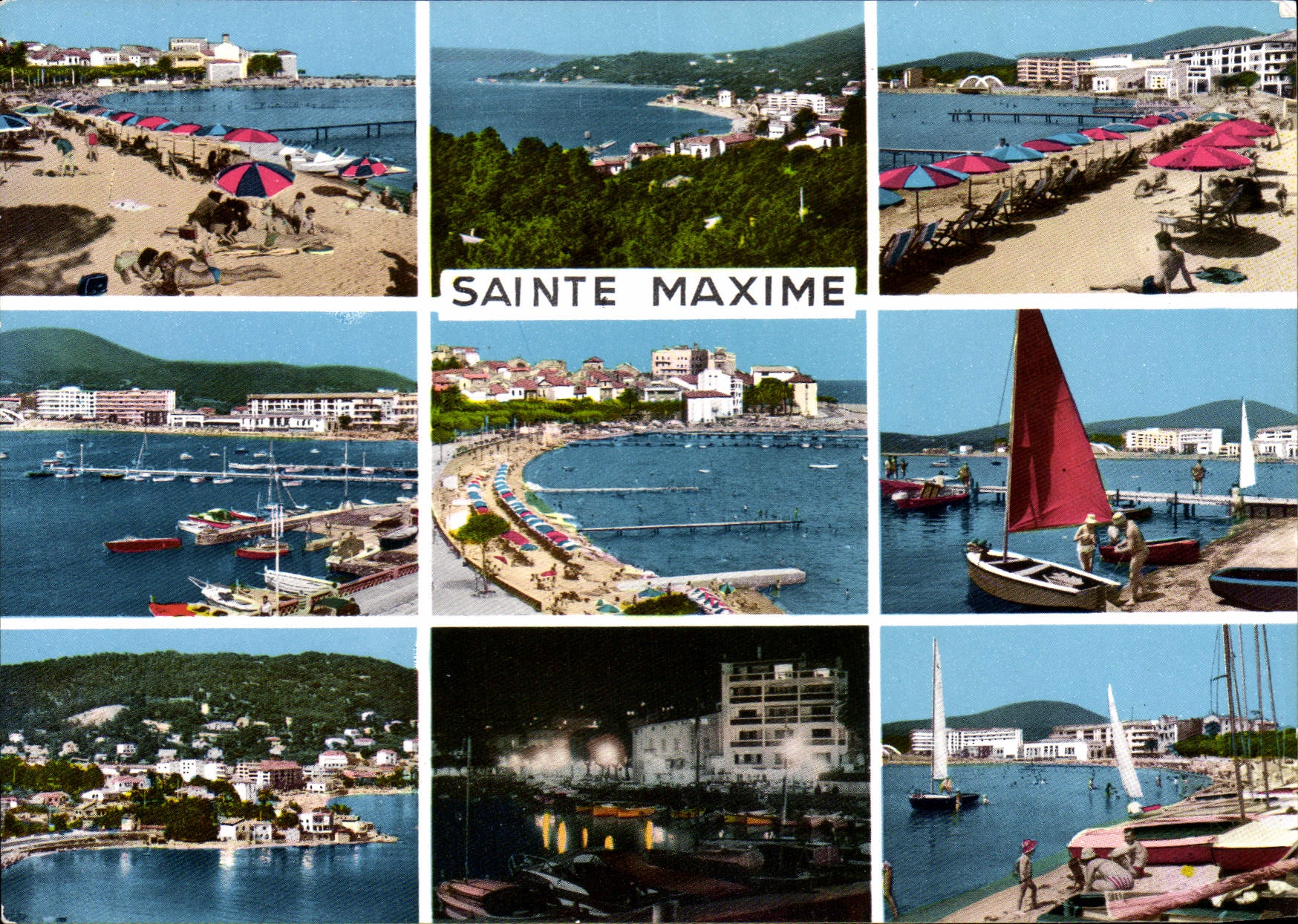 CPSM Souvenir de Sainte Maxime Var