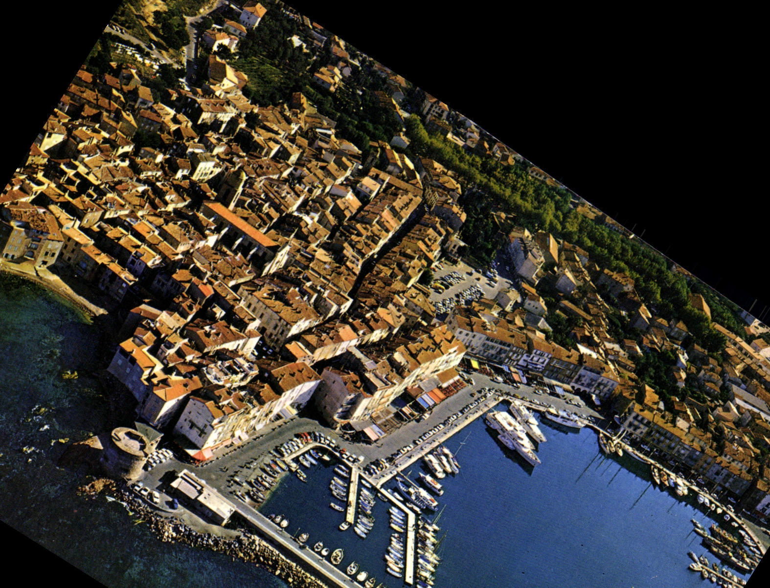 CPSM St Tropez Var Vue generale aerienne