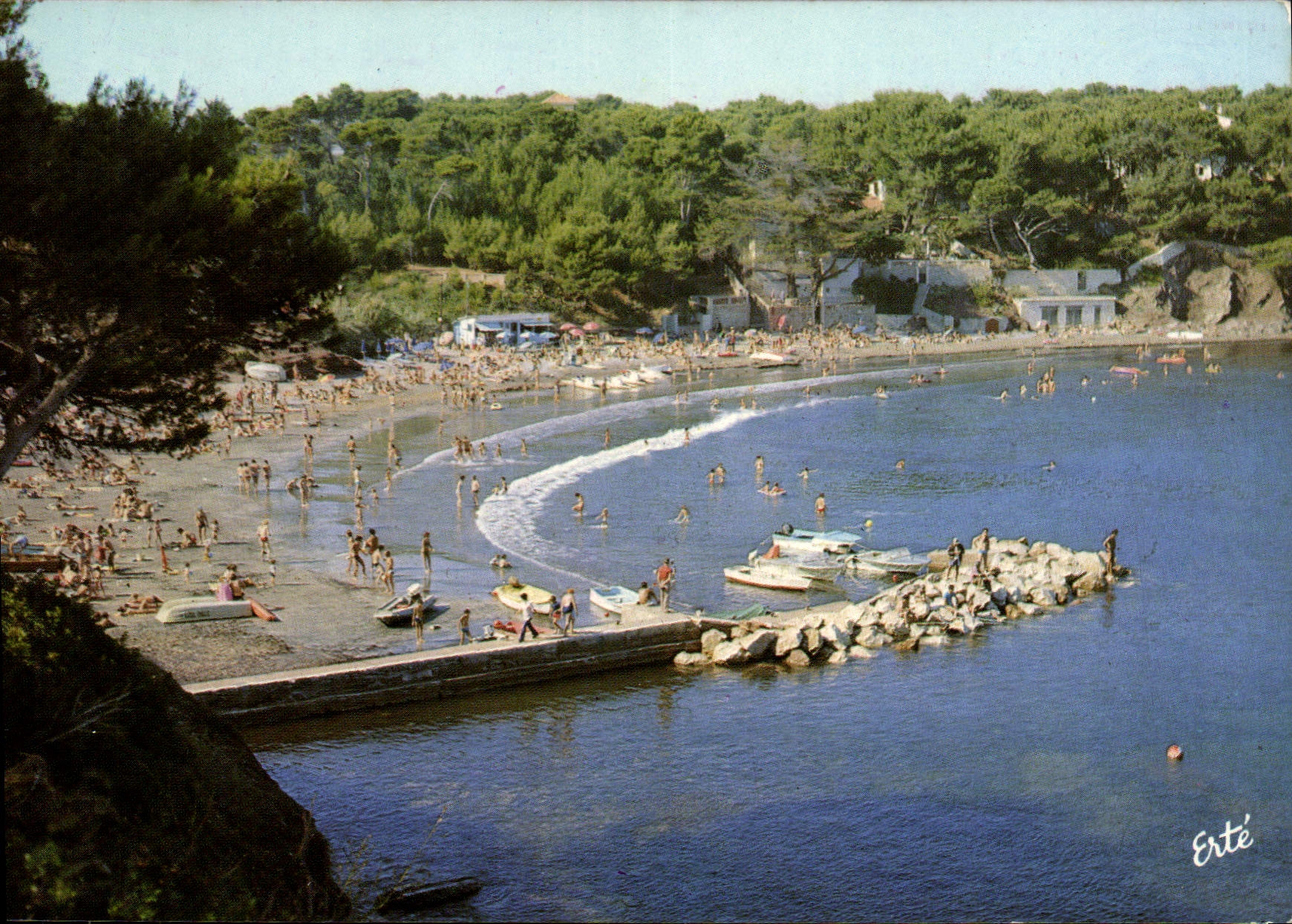 CPSM Cote D'Azur La Seyne sur Mer L'Anse et la Plage de Fabregas