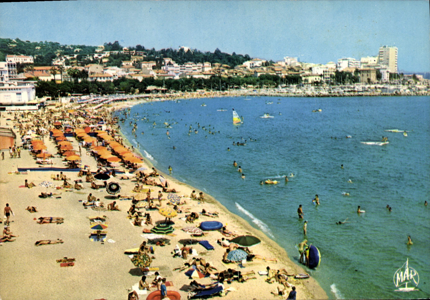 CPSM La Cote D'Azur Ste Maxime sur Mer Var La Plage