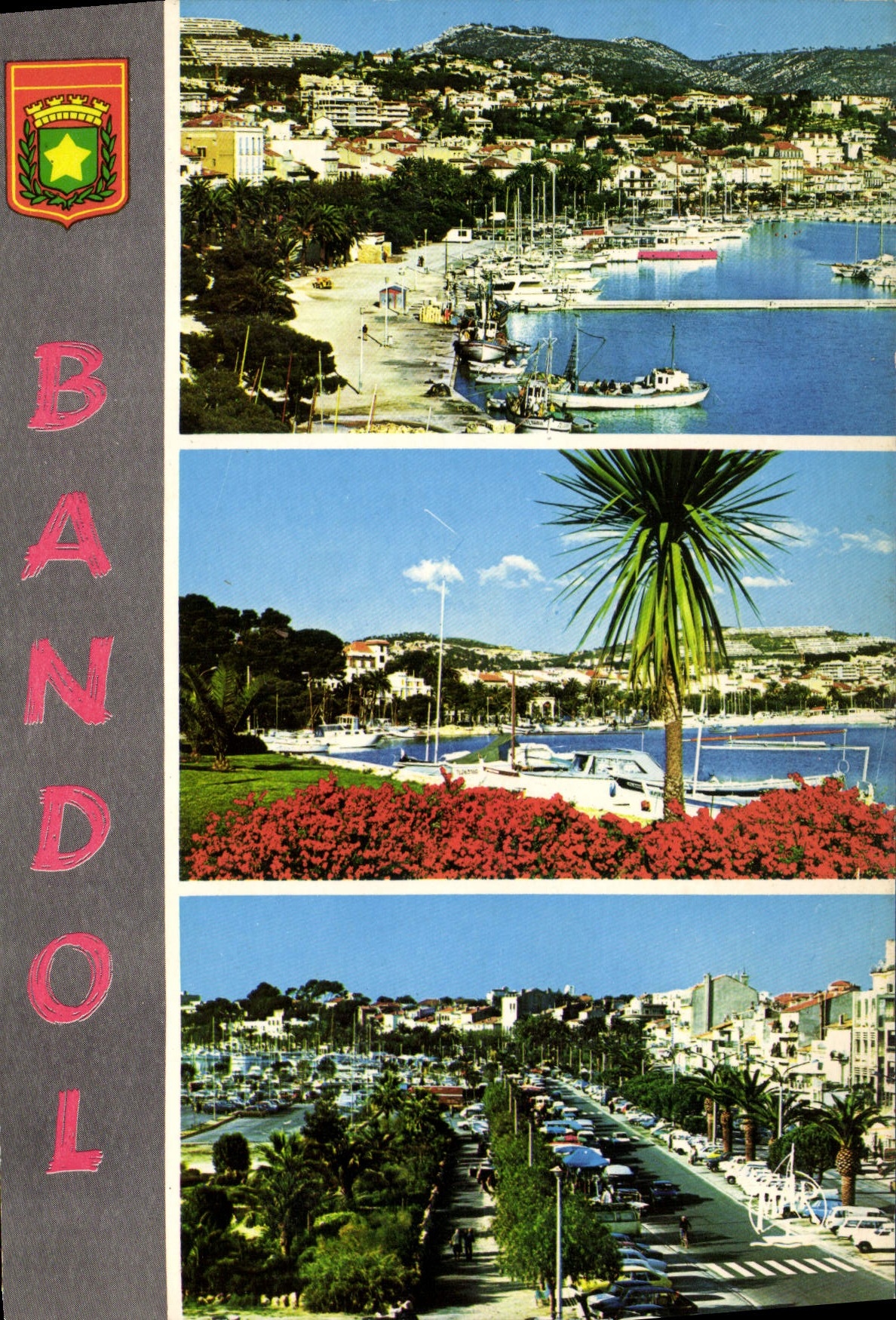 CPSM Souvenir de Bandol Vue generale Le Port Le Quai de Gaulle