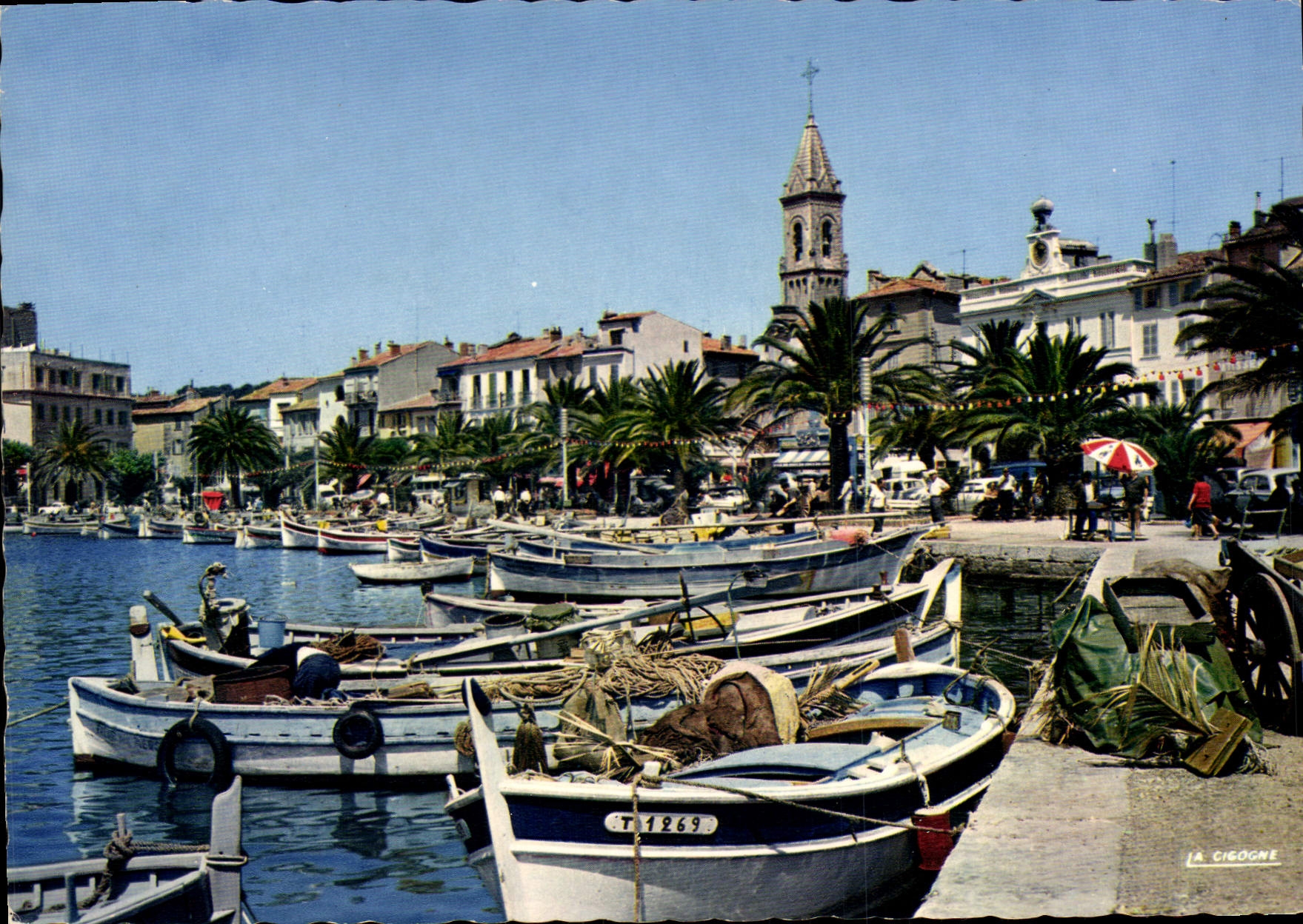 CPSM Reflets de la Cote D'Azur Sanary Var Les Quais du Port
