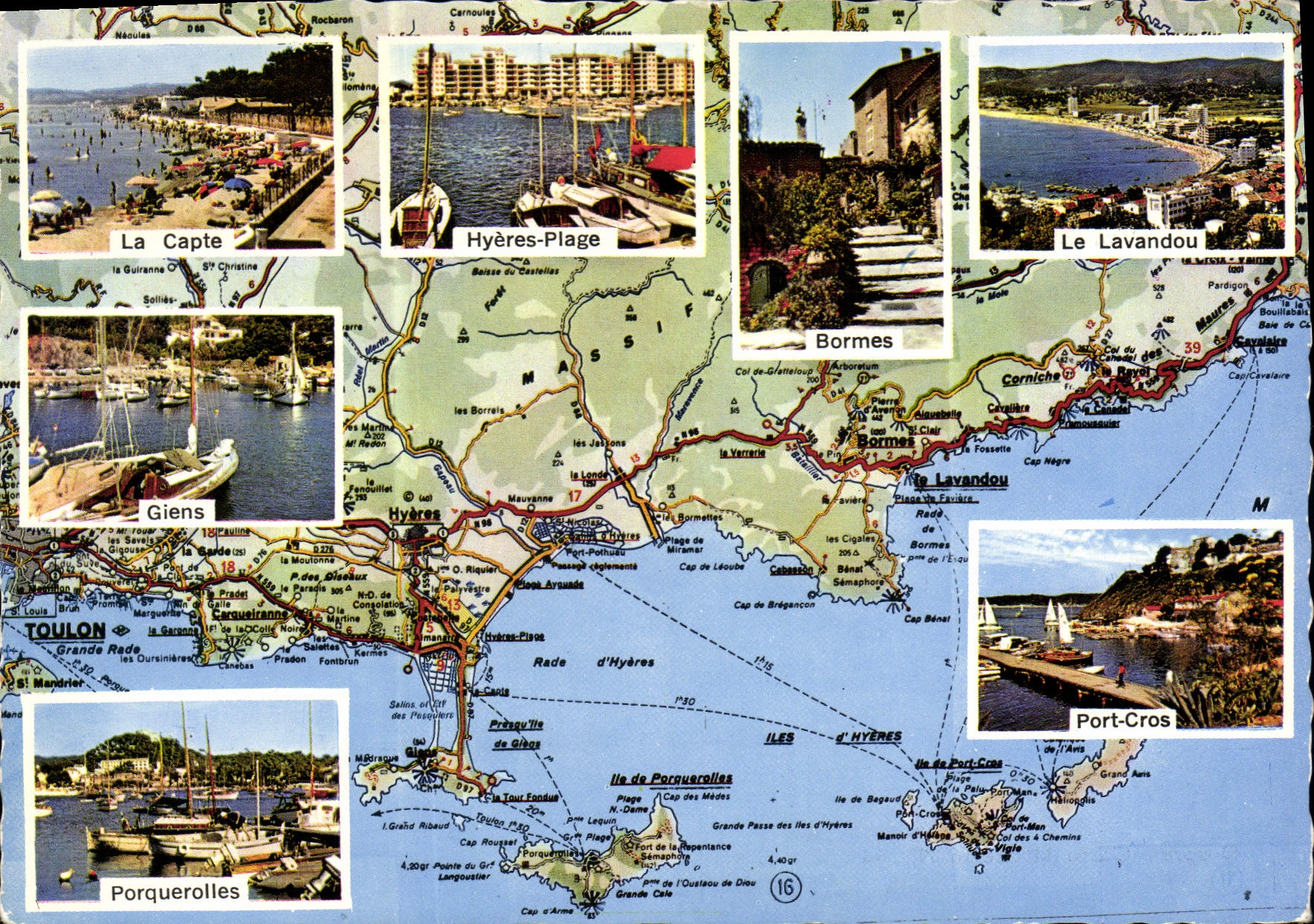 CPSM La Capte Hyeres Plage Bormes Le Lavandou Giens 