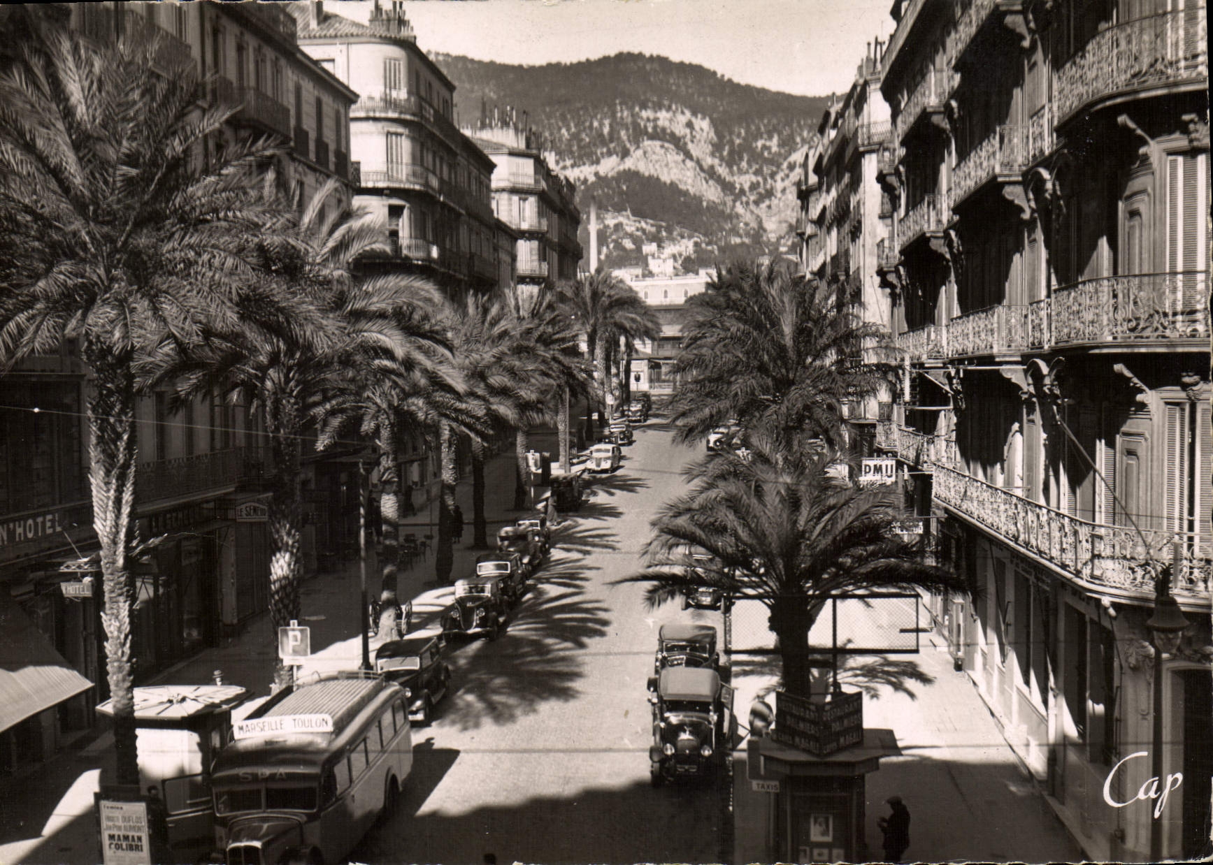 CPSM Toulon Avenue Colbert 
