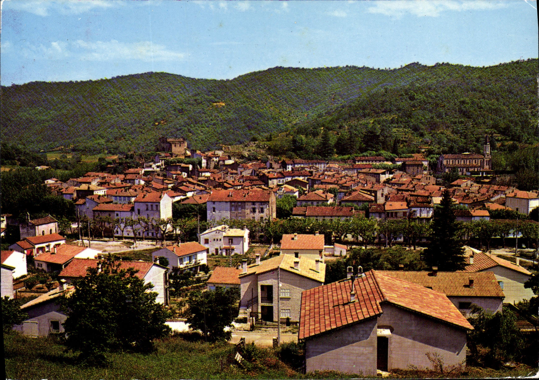 CPSM Collobrieres Var Vue generale et le lotissement Sybile