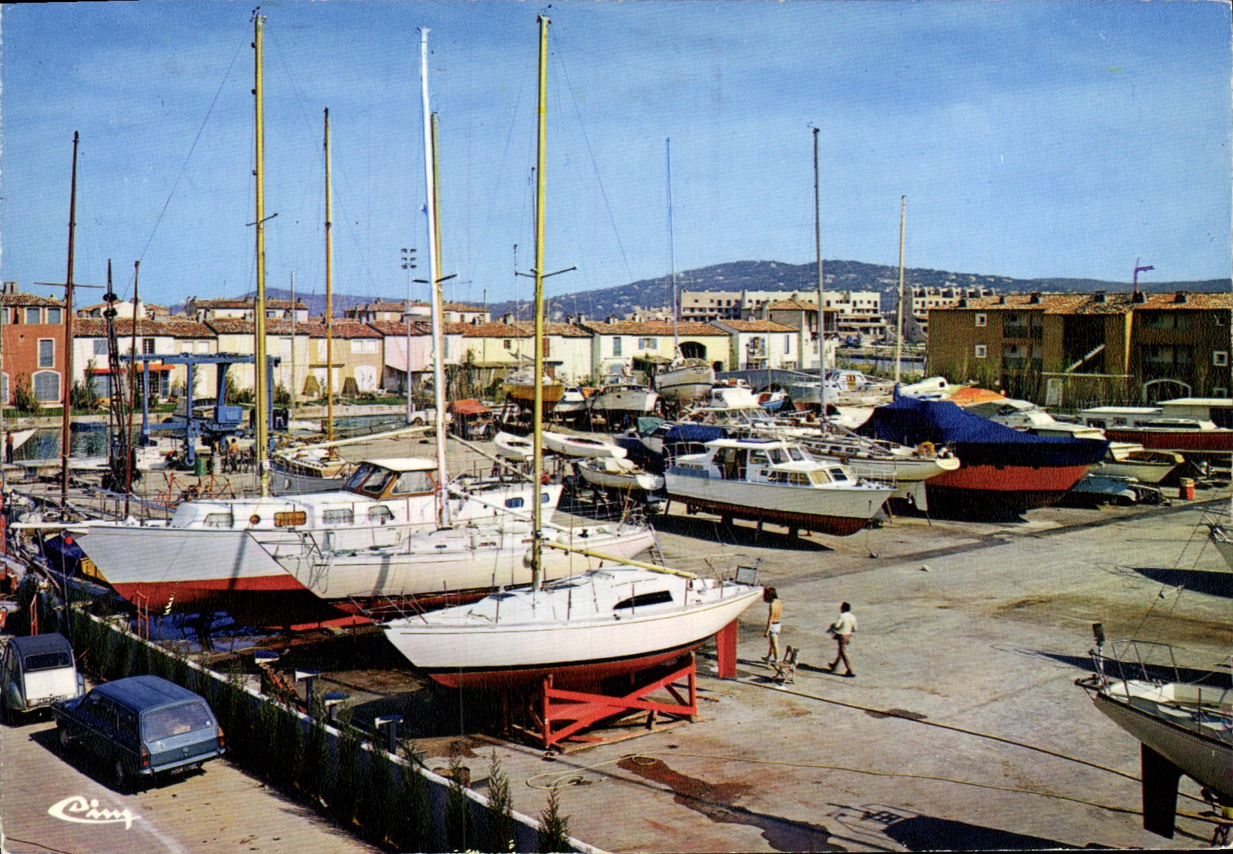 CPSM Port Grimaud II Var Un Aspect du Chantier naval 