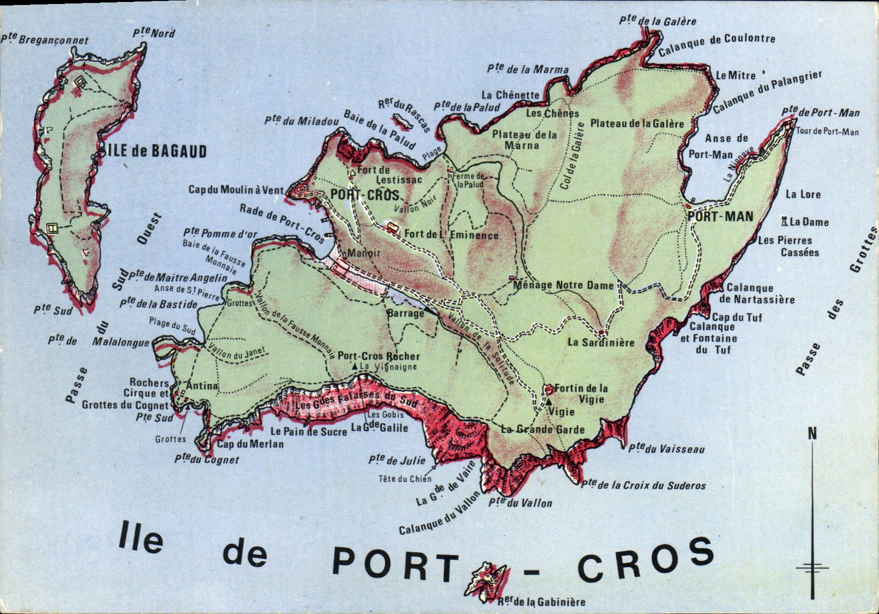 CPSM Iles D'Hyeres Port Gros 