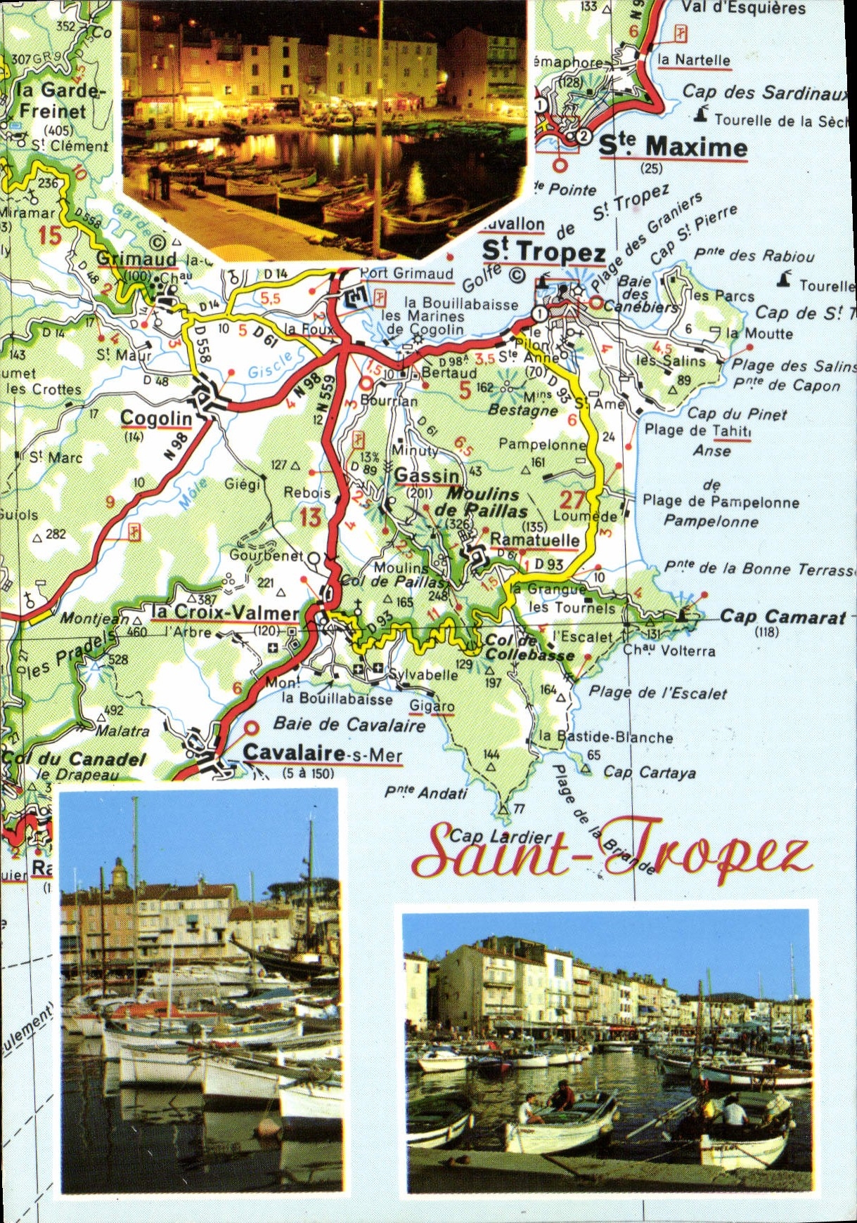 CPSM La Cote D'Azur inoubliable Le Golfe de St Tropez