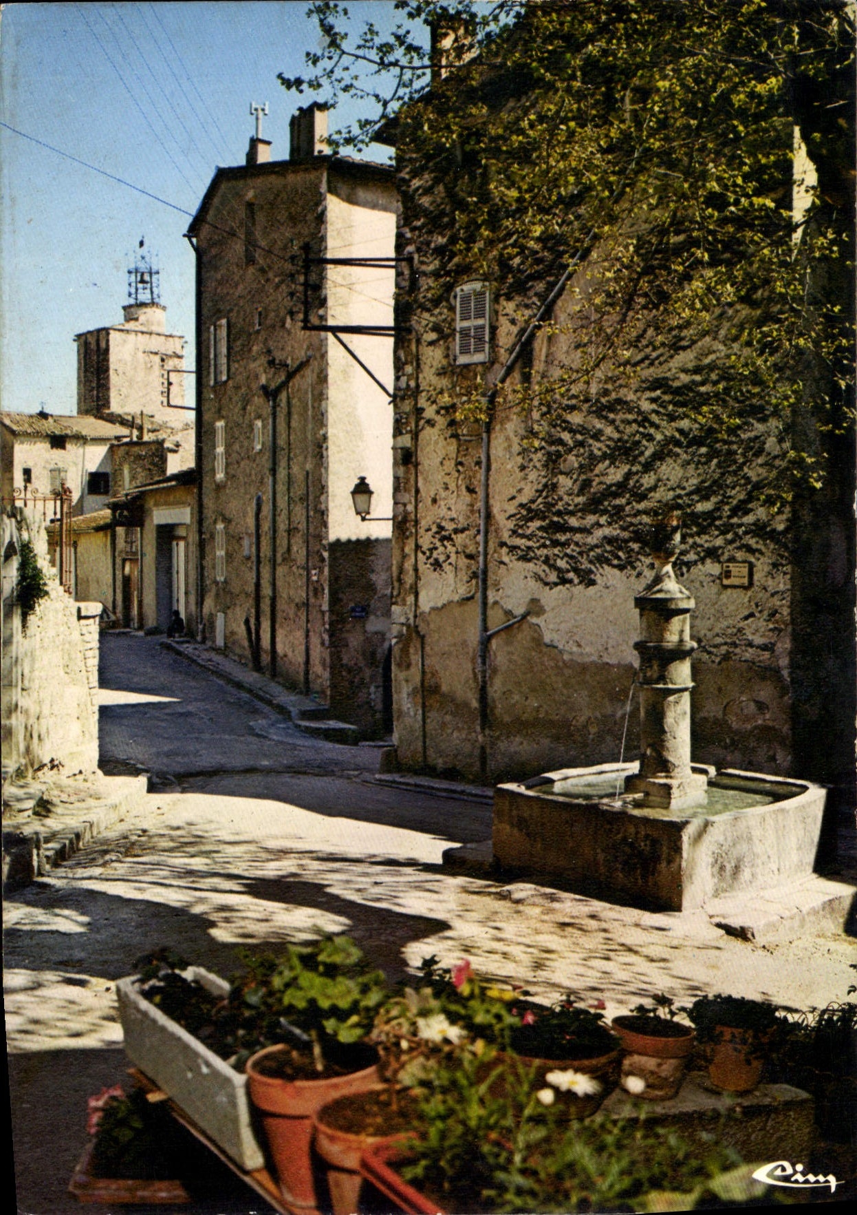 CPSM Lorgues Var Place du petit marche 