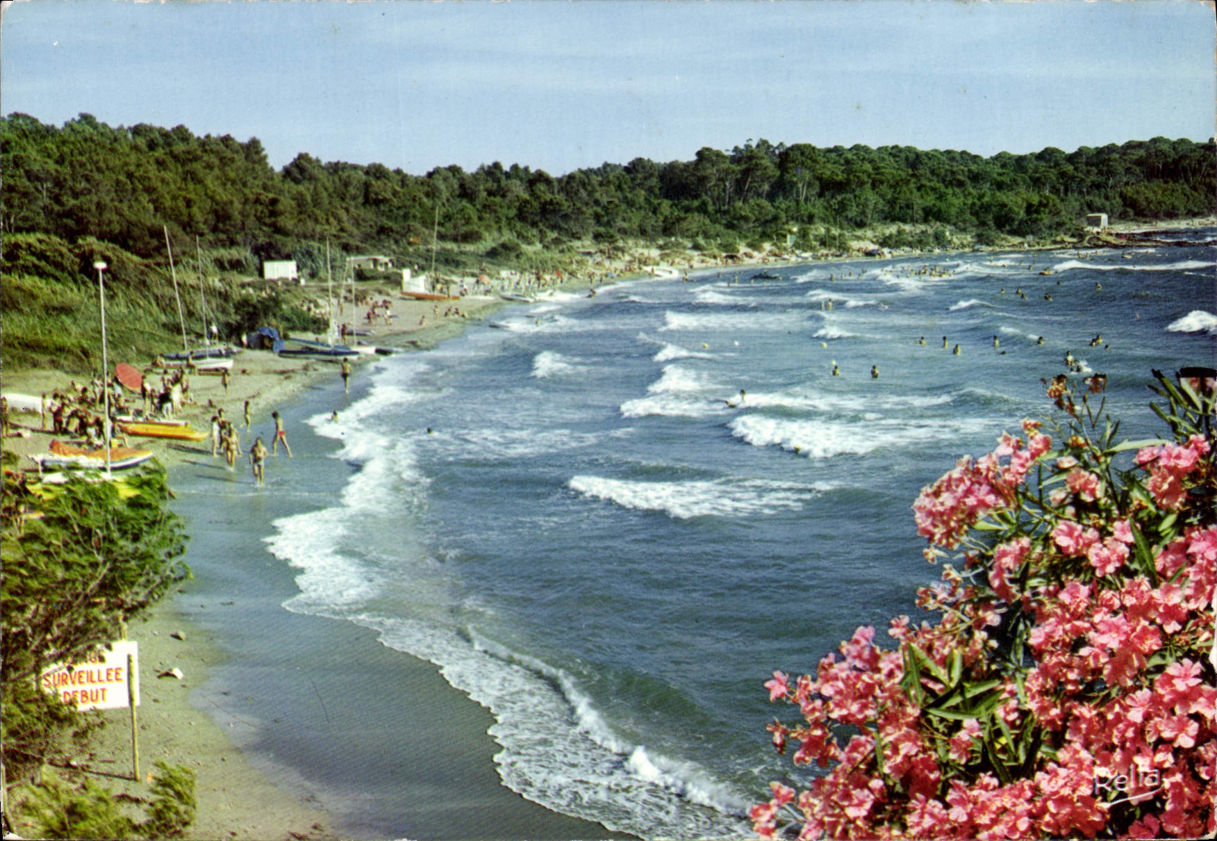 CPSM La Cote D'Azur Varoise Environs de Bormes les Mimosas Var La Plage de Cabasson