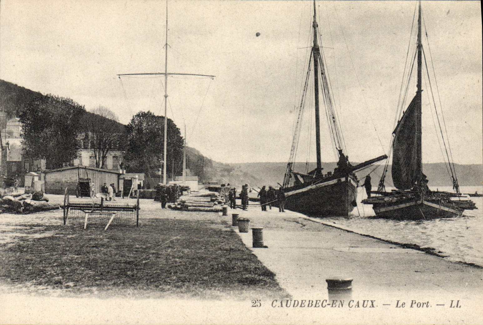 CPA Caudebec en Caux le port 