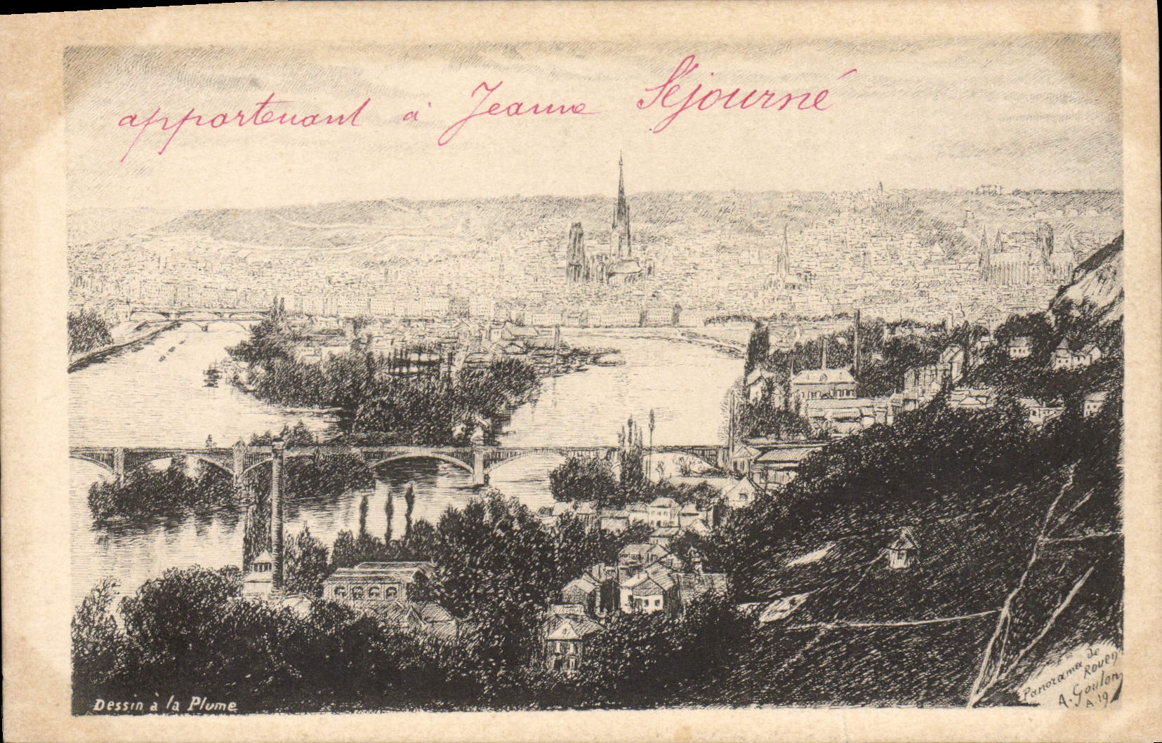 CPA Panorama de Rouen 