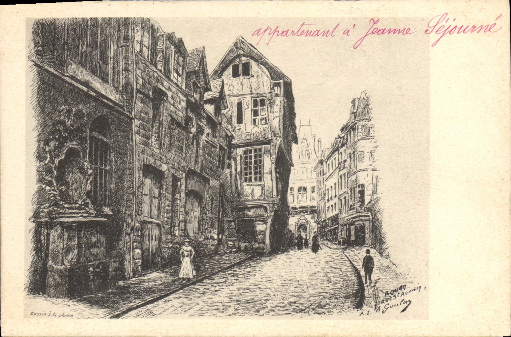 CPA Rouen rue St Romain 