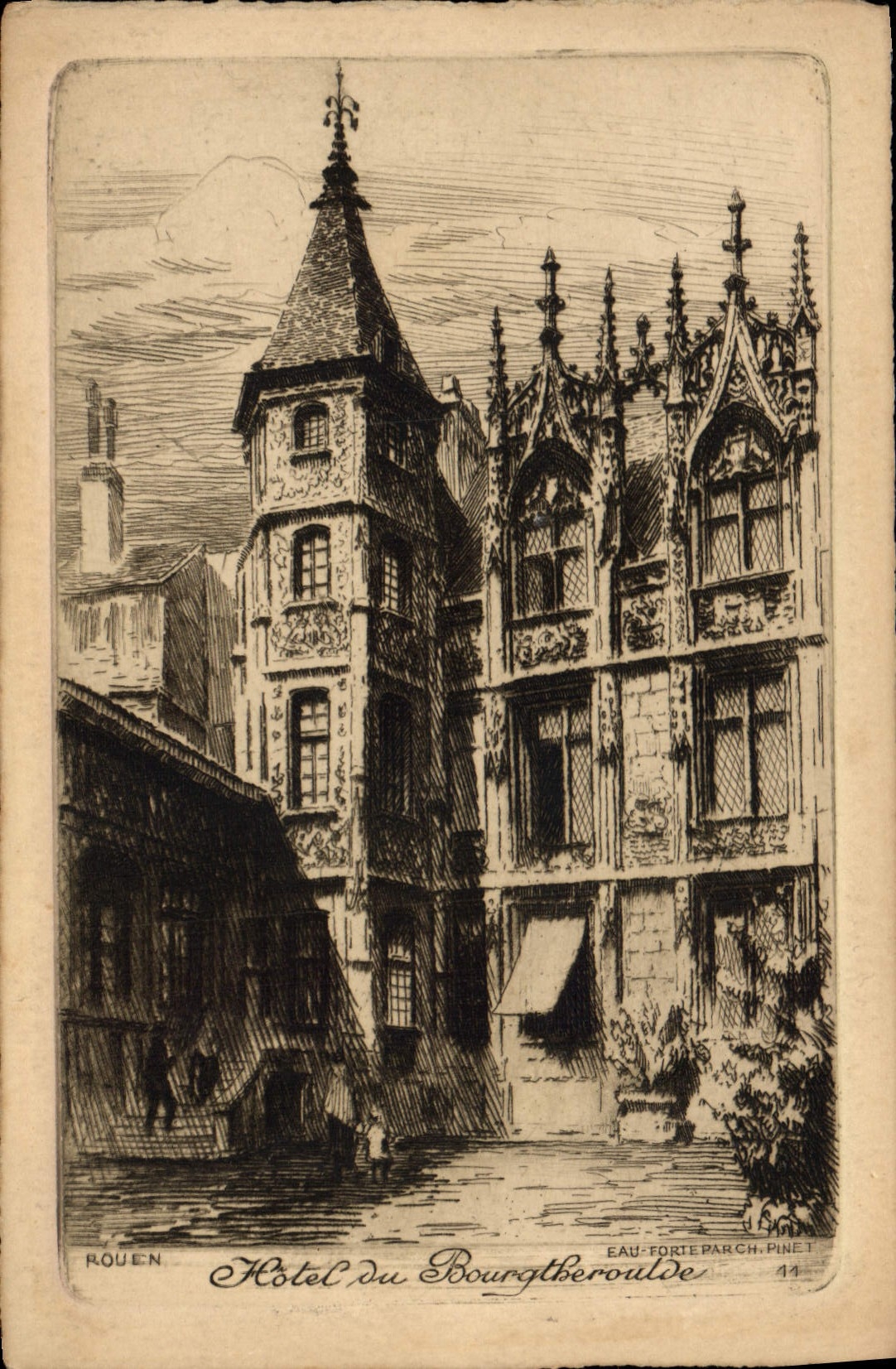 CPA Rouen Hotel du Bourgtheroulde 