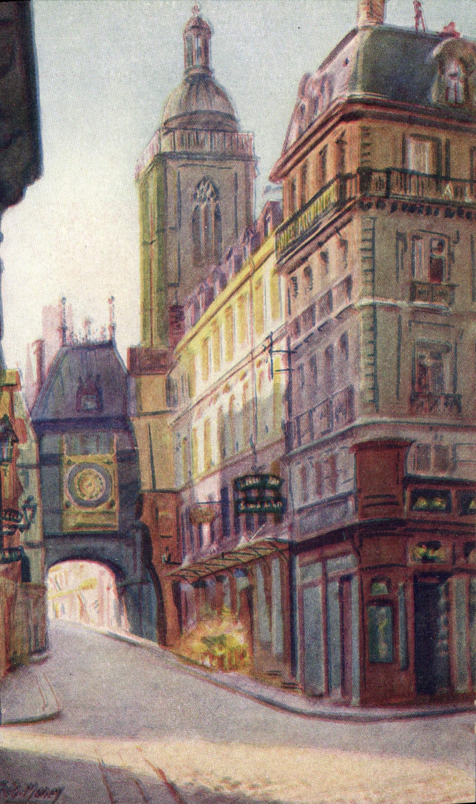 CPA Rouen rue de la Grosse Horloge 