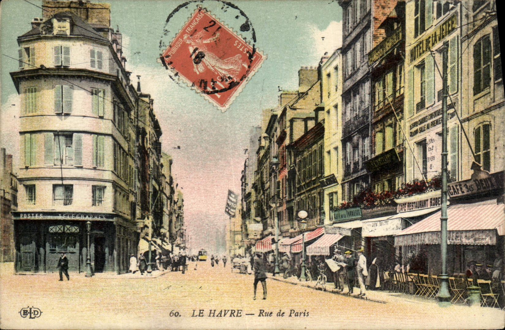 CPA Le Havre rue de Paris 