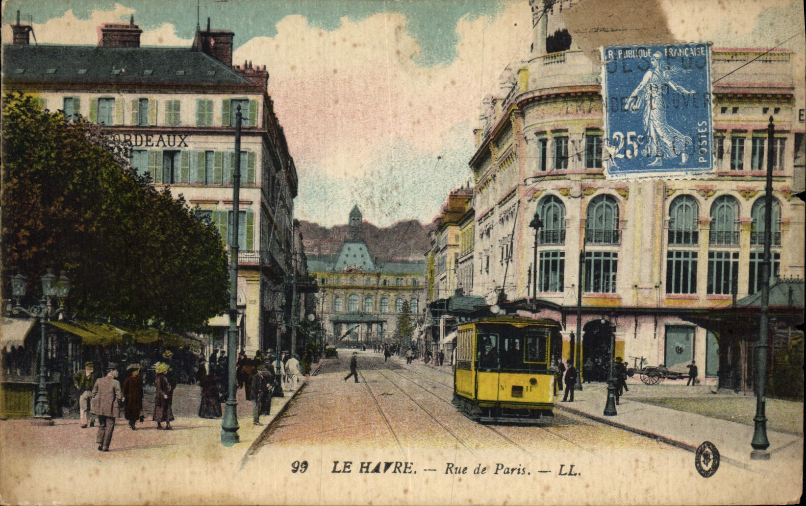 CPA Le Havre rue de Paris 