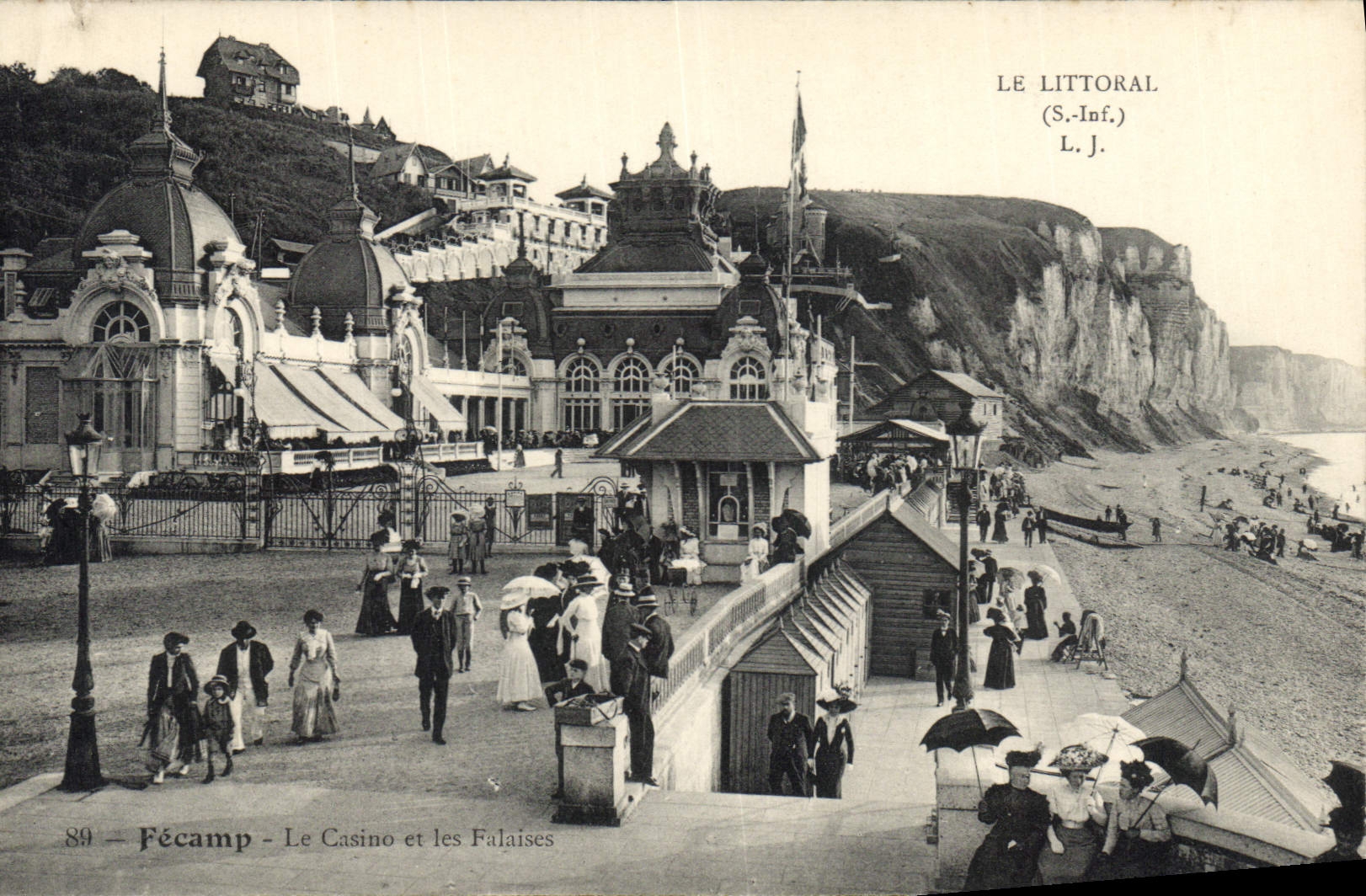 CPA Le Littoral S Inf Fecamp le casino et les Falaises 