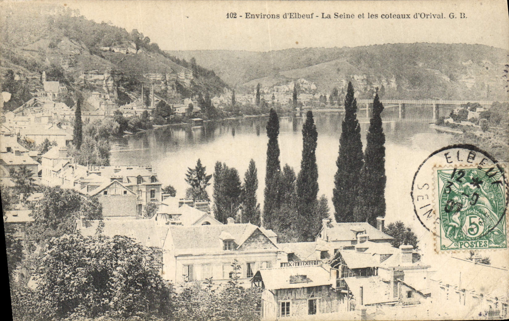 CPA Environs d'Elbeuf la Seine et les Coteaux d'Orival 