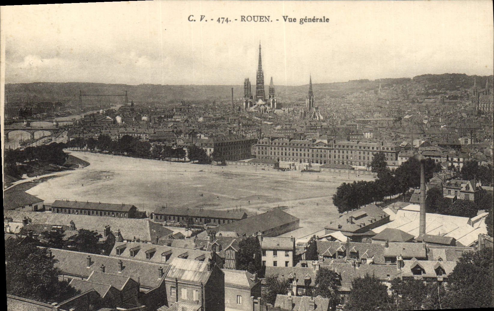 CPA Rouen vue generale 